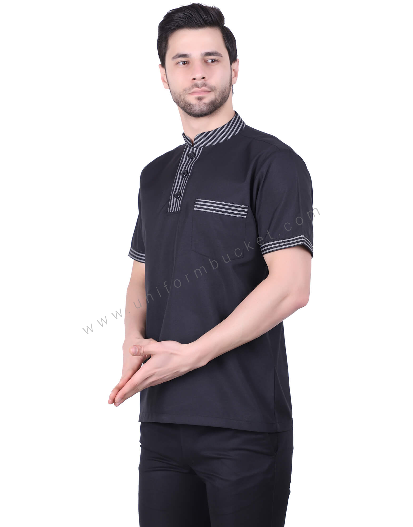 Black Stylish T- Shirt With Zebra Patterns thumbnail 2