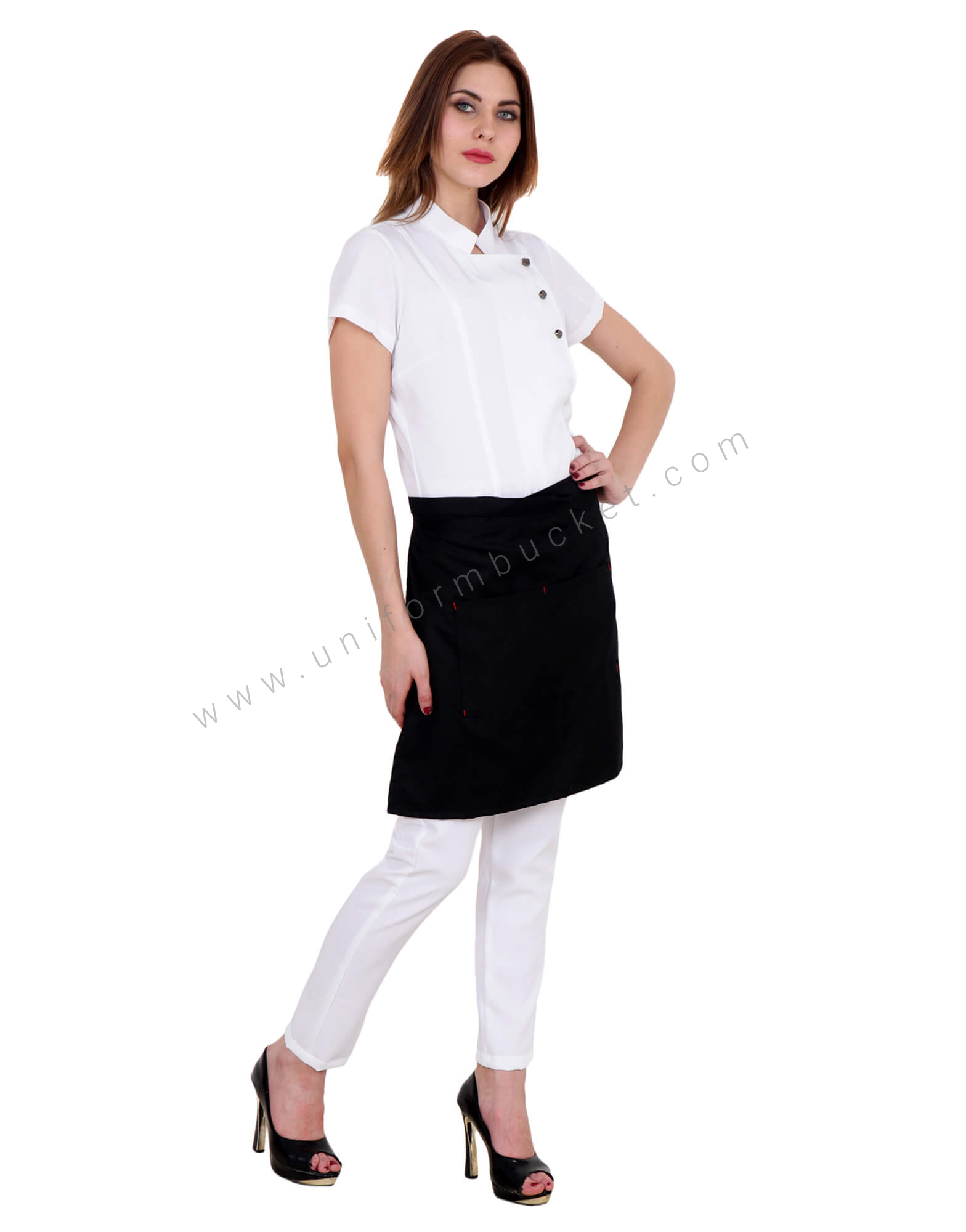 Classic Black Waist Apron view 1