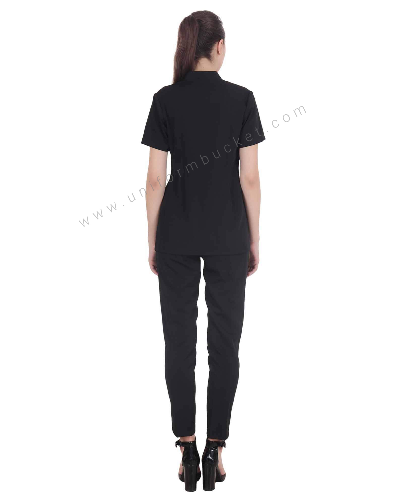 Shawl Collar Top With Side Opening thumbnail 2