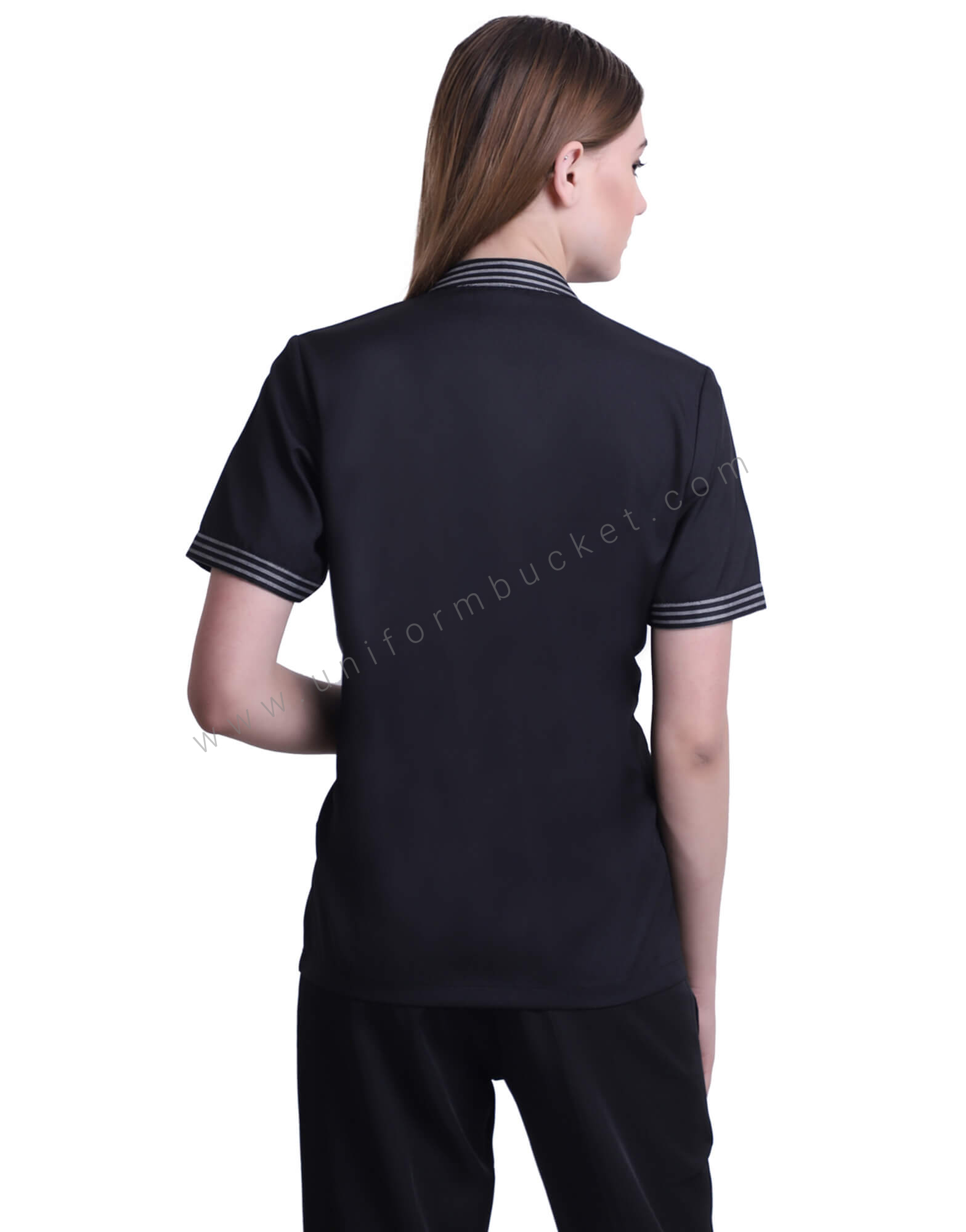 Black Top With T-Shirt Look For Women thumbnail 2