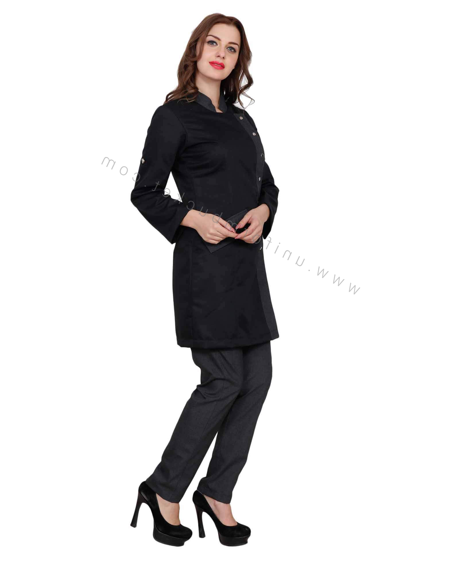 Side Metal Button Long Tunic thumbnail 4