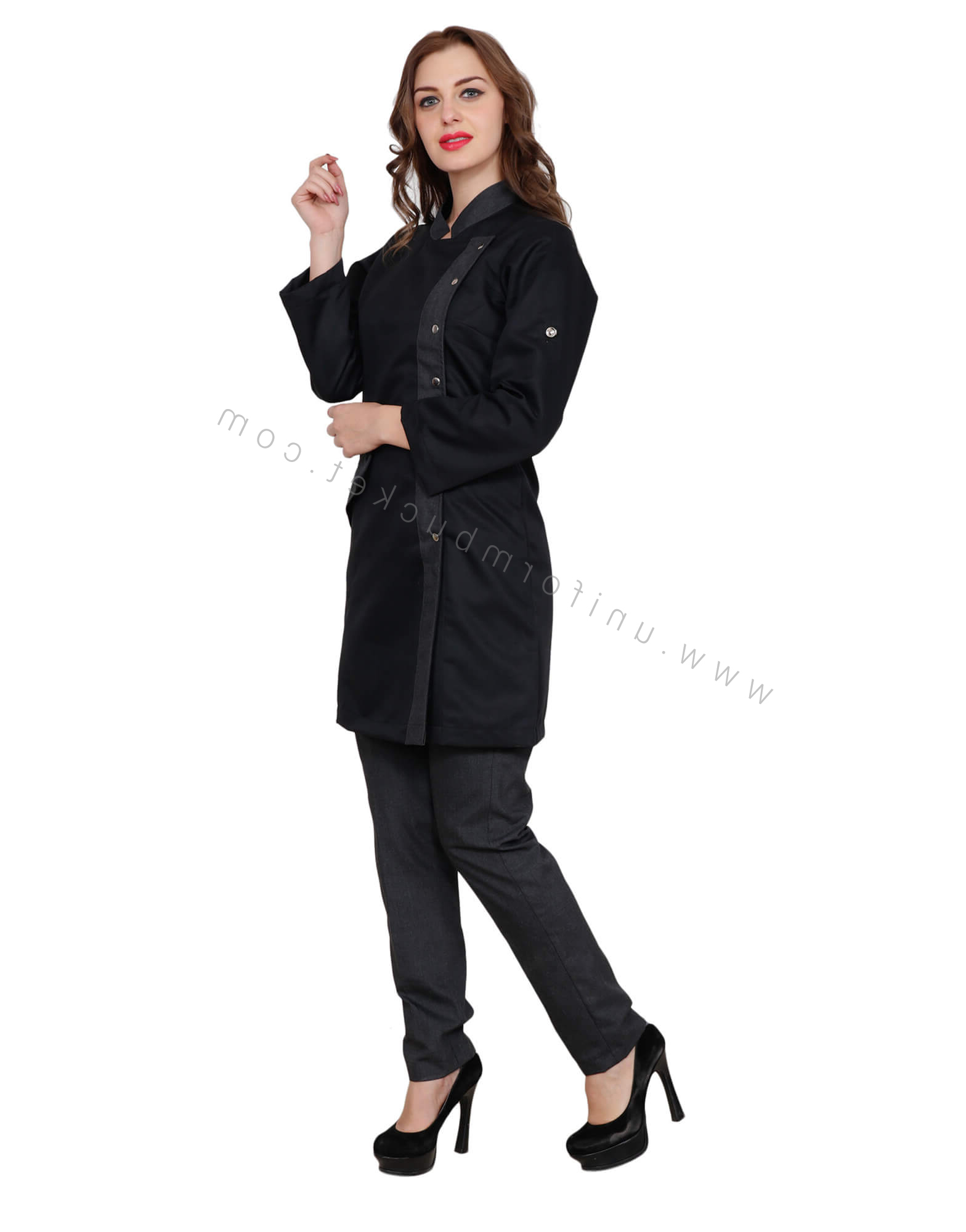 Side Metal Button Long Tunic thumbnail 3