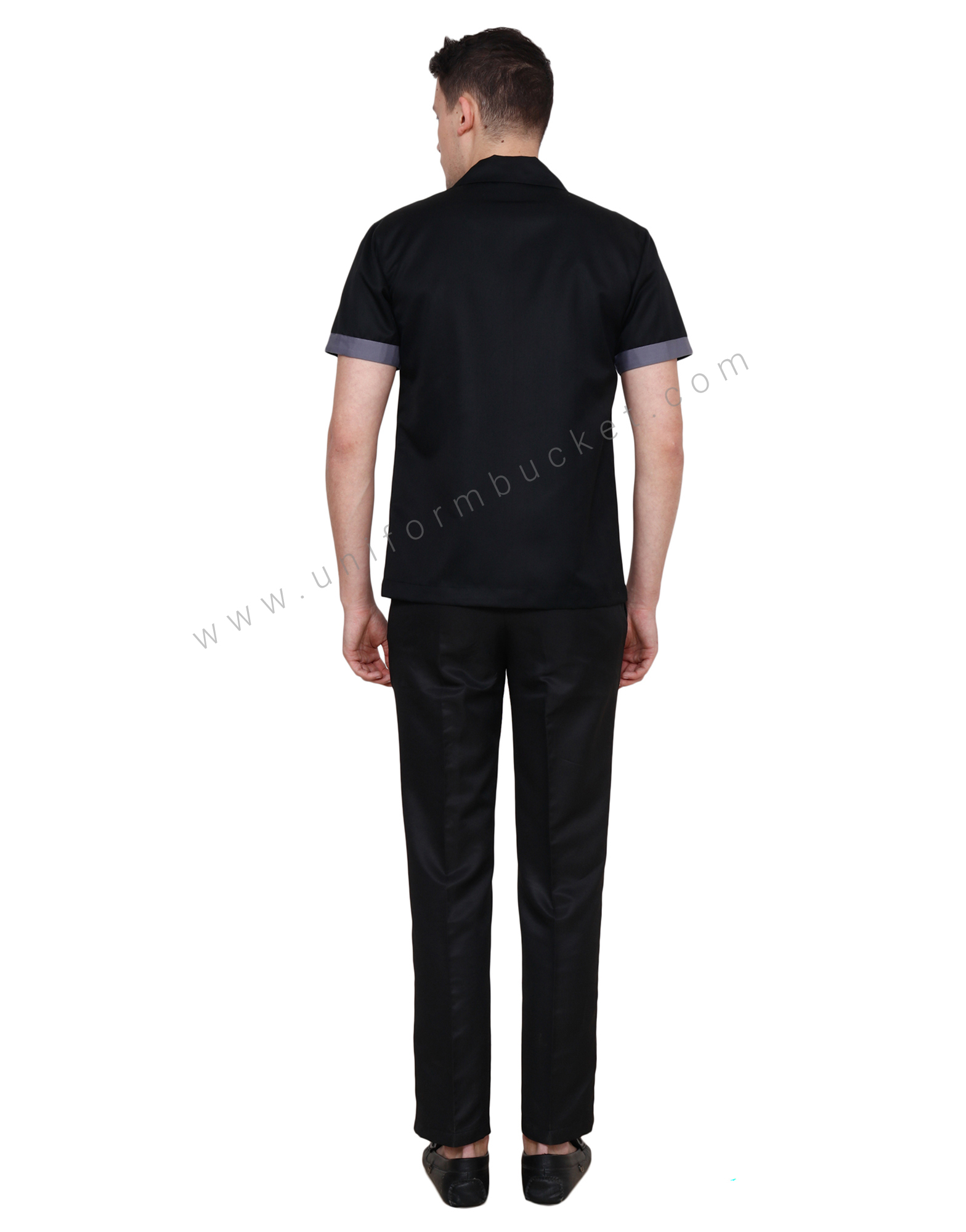 Notched Collar Black Tunic thumbnail 3