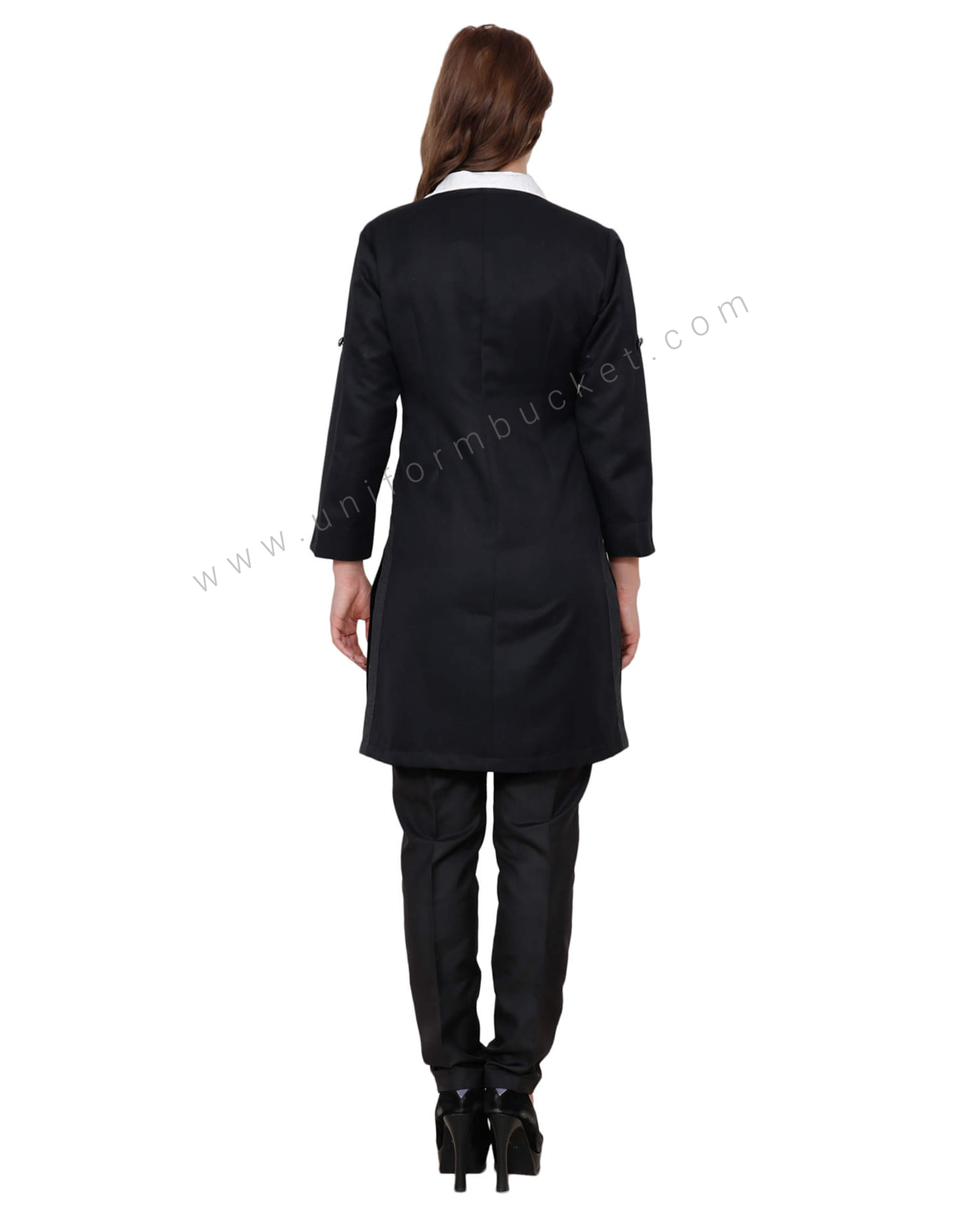 Black Tunic With Adjuster Loop And Side Pockets thumbnail 3