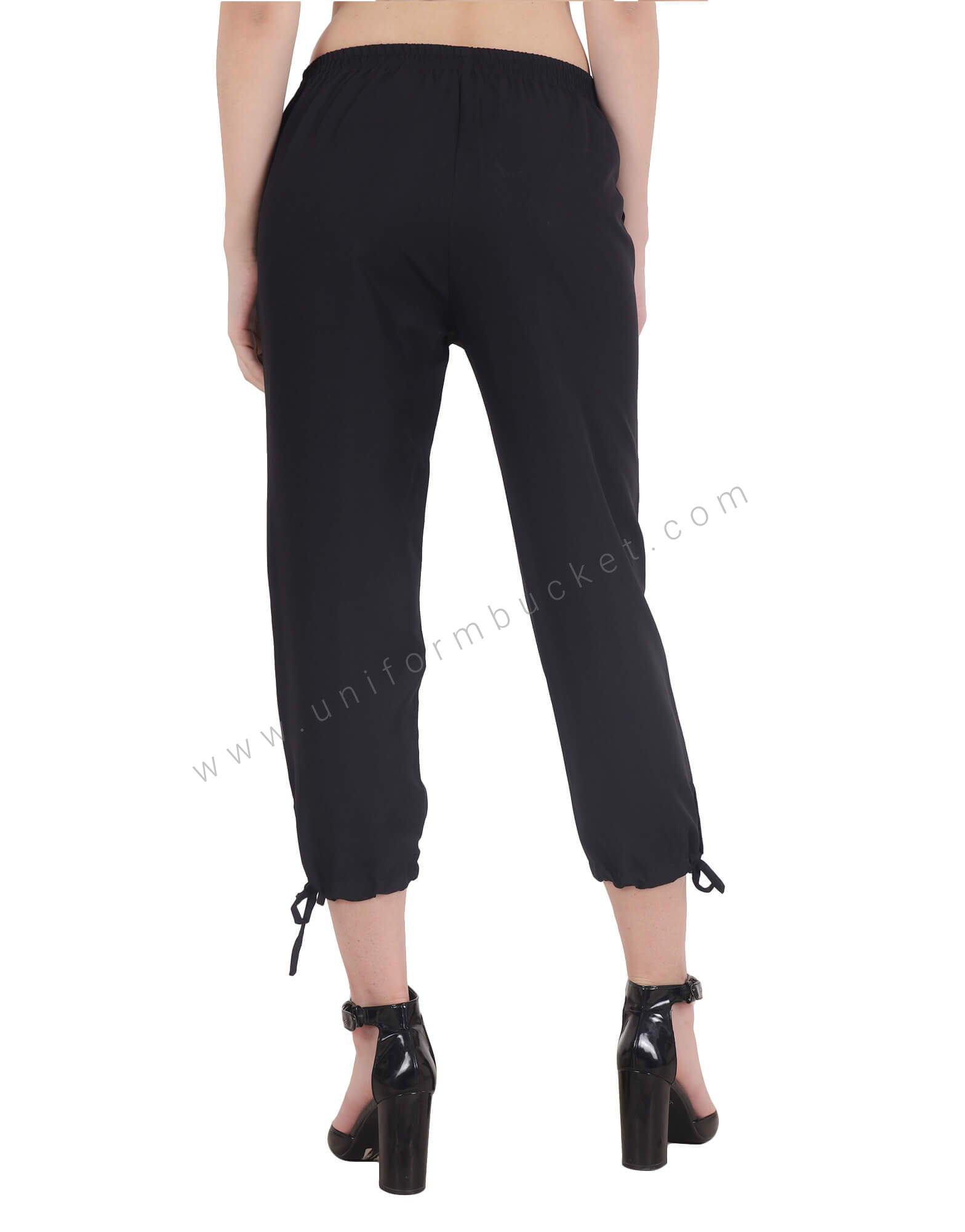 Black Uniform Capri For Women thumbnail 3