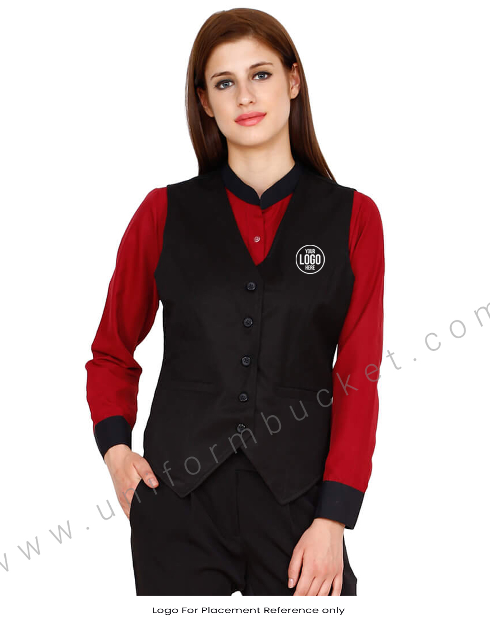 Black Vest With Adjuster At the Back thumbnail 4