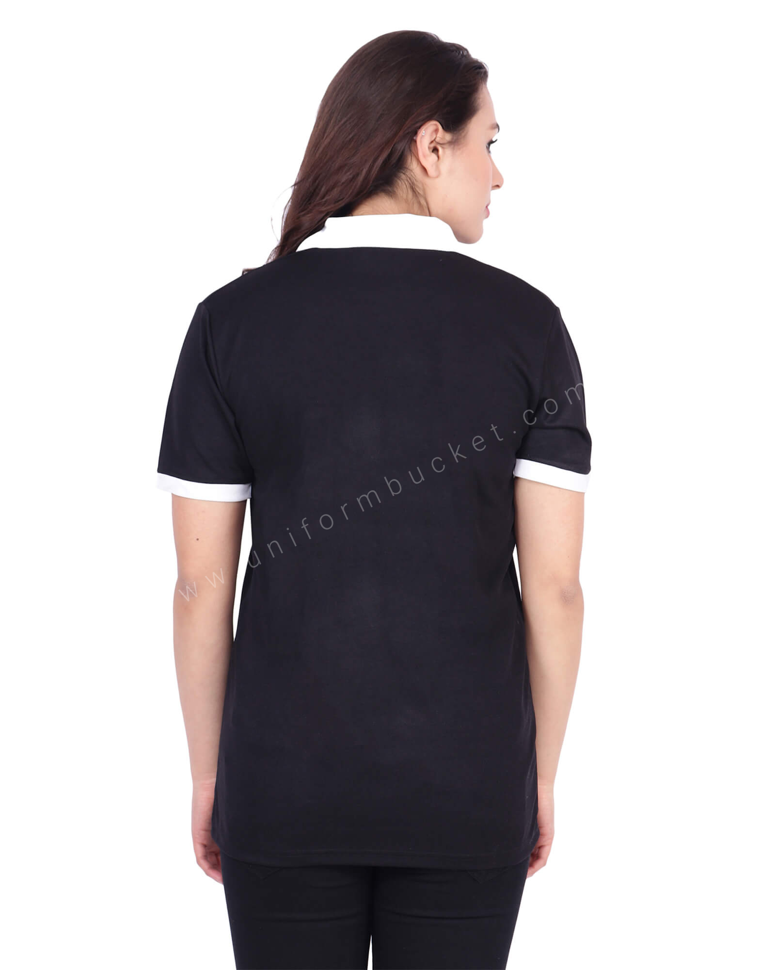 Black & White Designer Polo T-Shirt thumbnail 2
