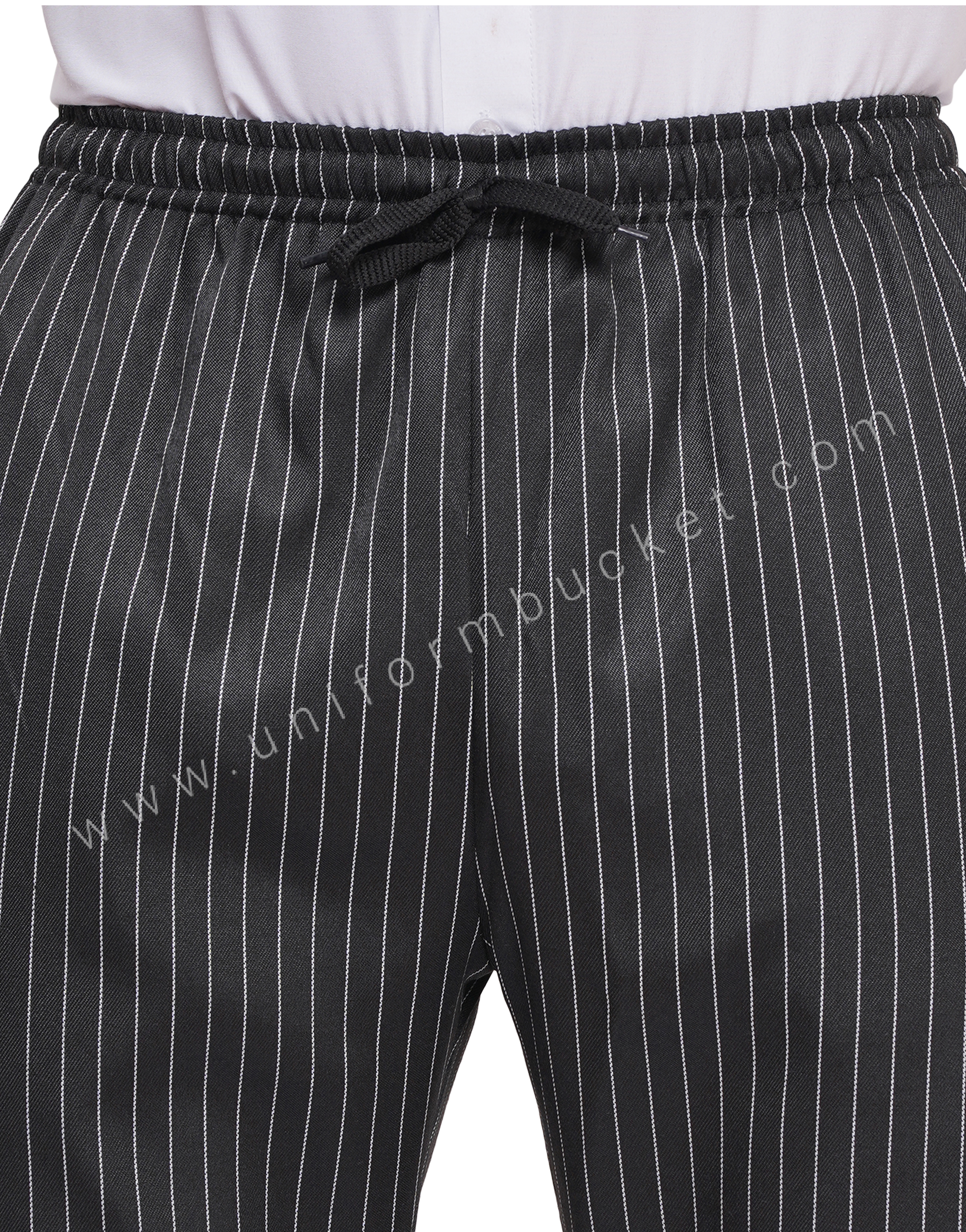 black with white lining full elastic pajama for male thumbnail 4