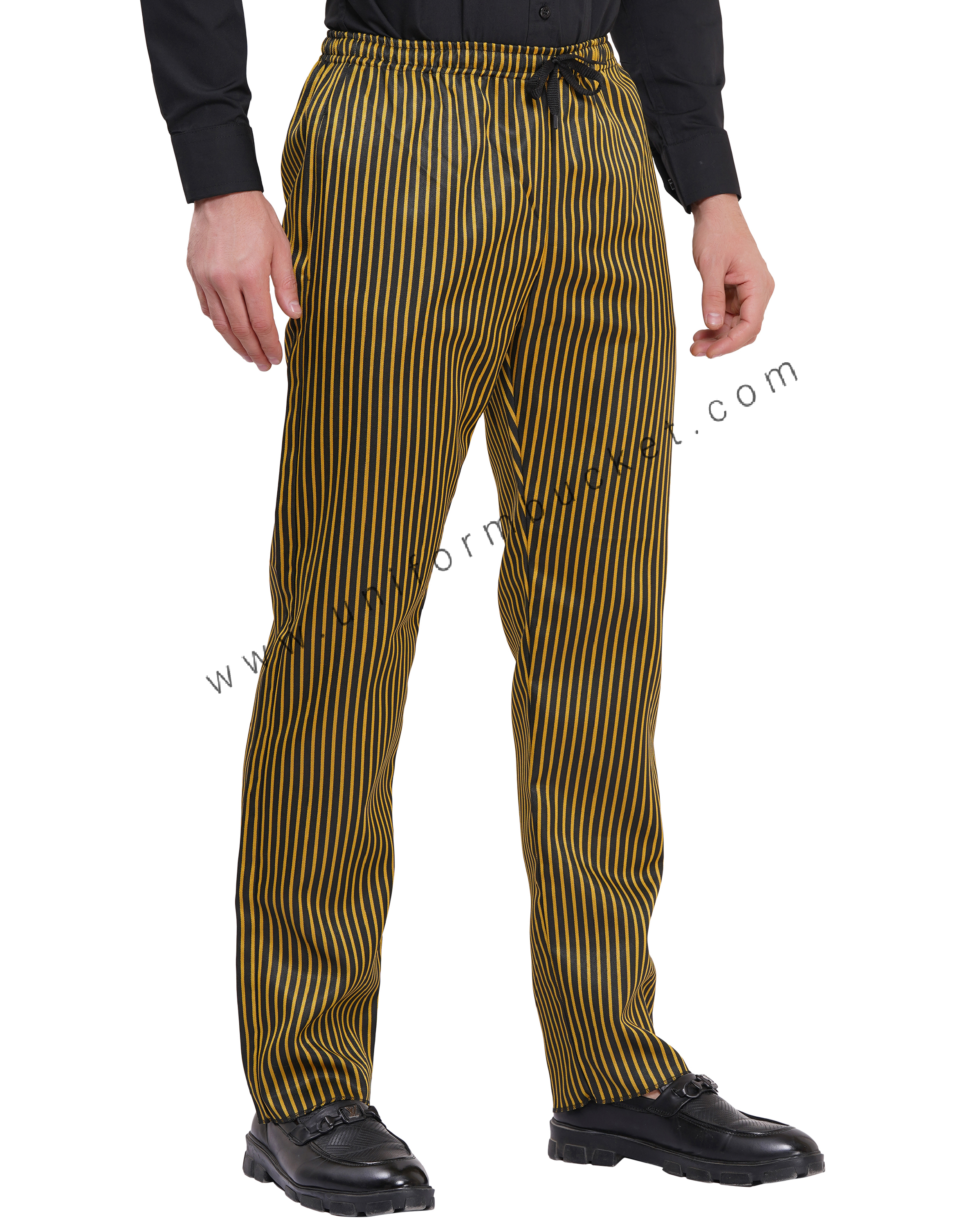 BLACK & YELLOW LINING MALE FULL ELASTIC PAJAMA thumbnail 3