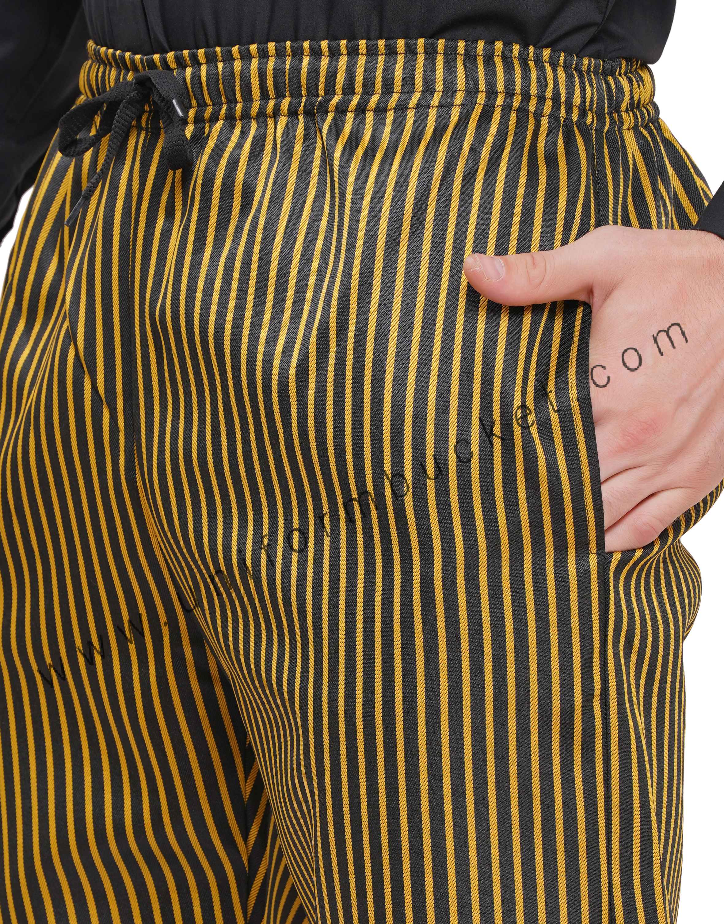 BLACK & YELLOW LINING MALE FULL ELASTIC PAJAMA thumbnail 5