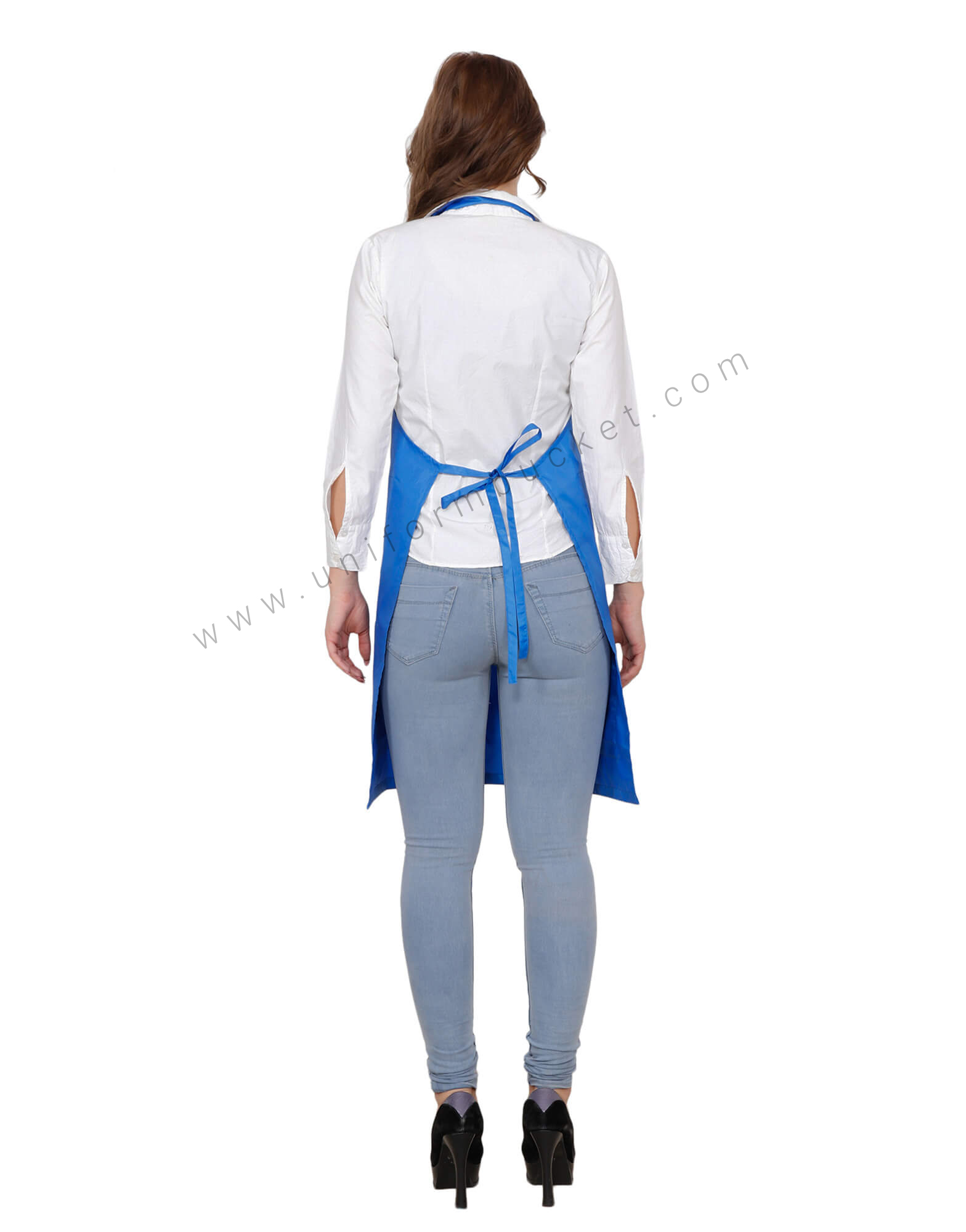 Blue Bib Apron With Multi Pockets thumbnail 3