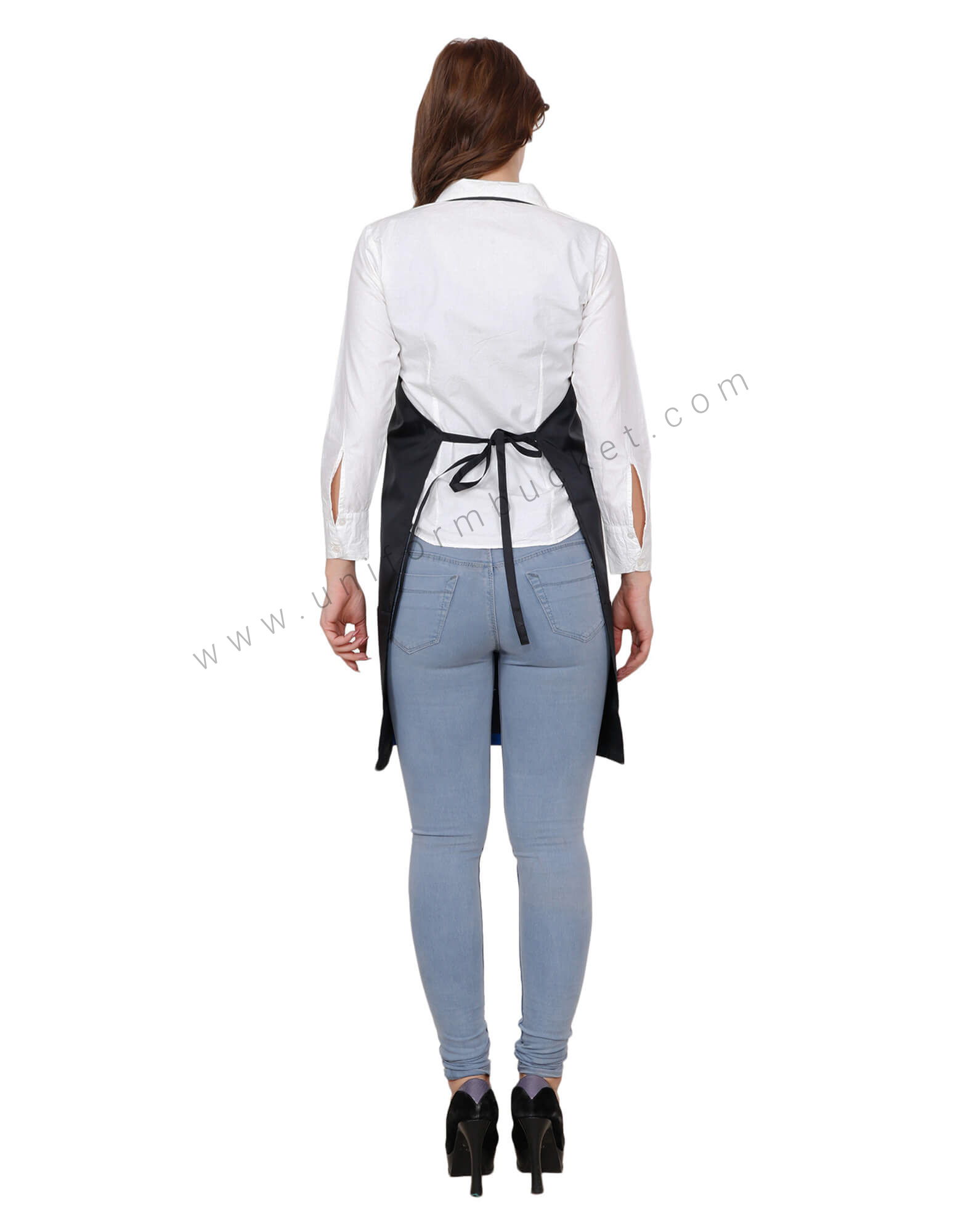 Double Tone Polyester Apron With Side Pocket thumbnail 3