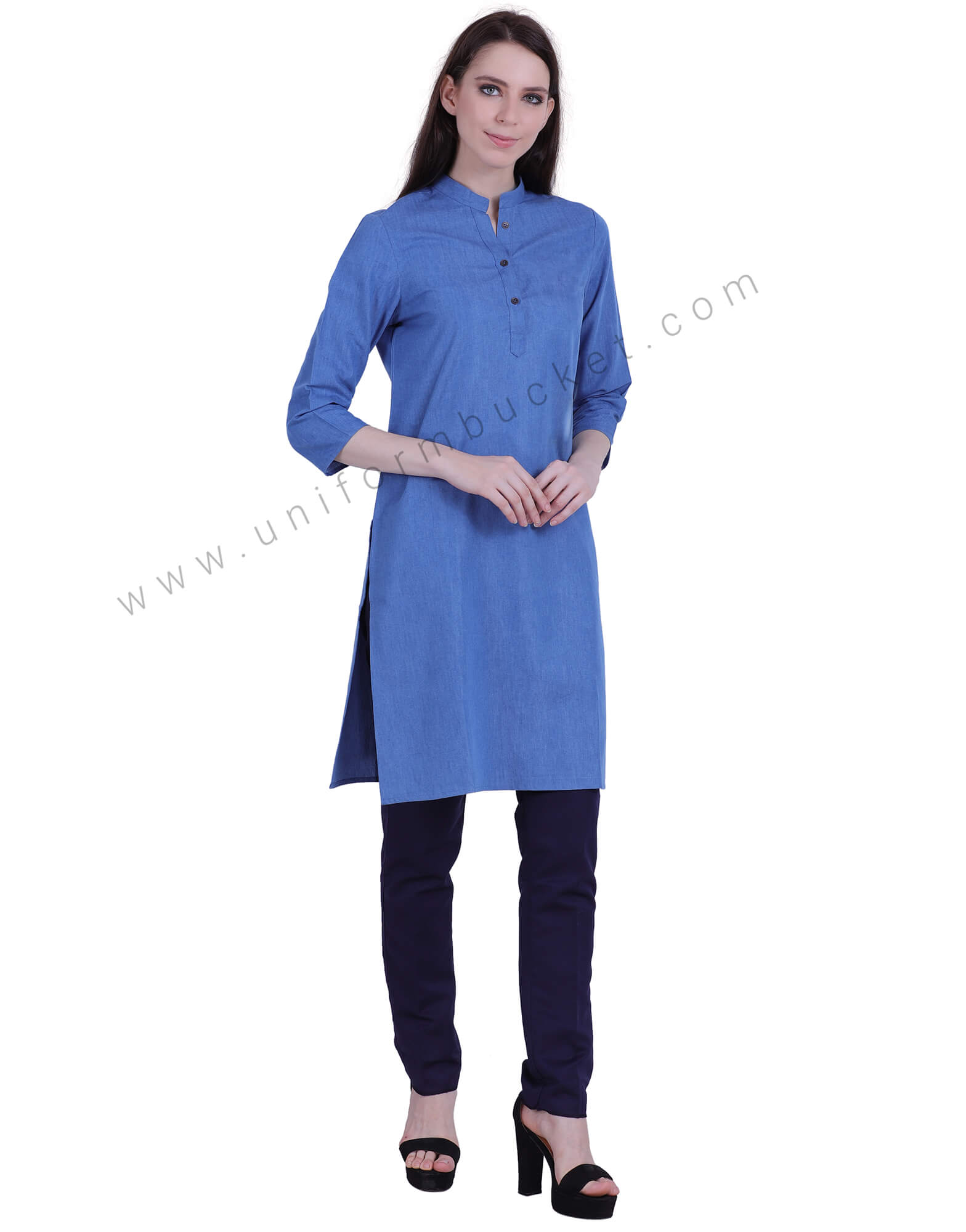 Blue Denim Kurti thumbnail 2