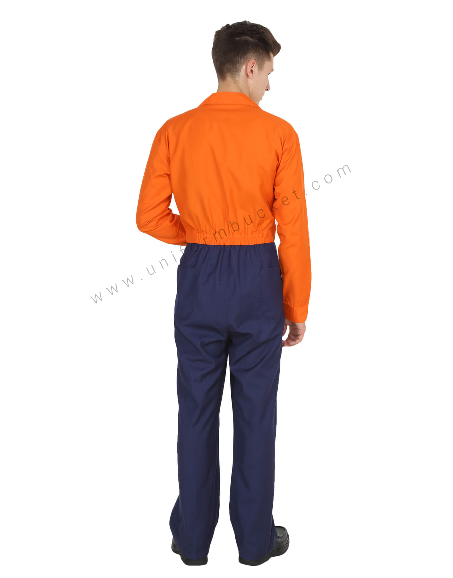 Saffron Navy Hidden Zip Coverall thumbnail 3