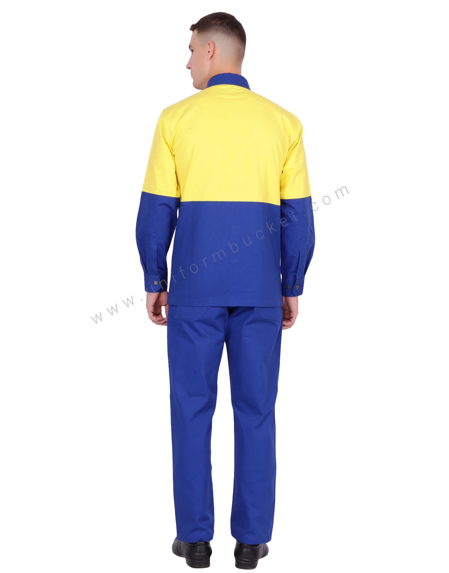 Blue Trouser With Side Yellow Piping thumbnail 3