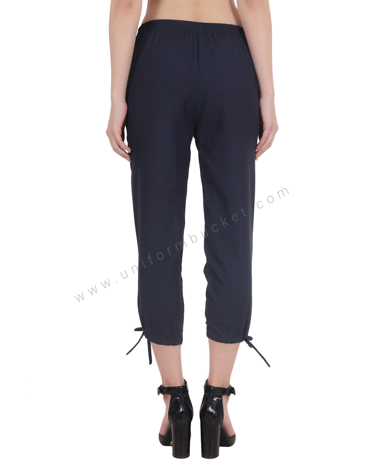Navy Blue Uniform Capri For Women thumbnail 3