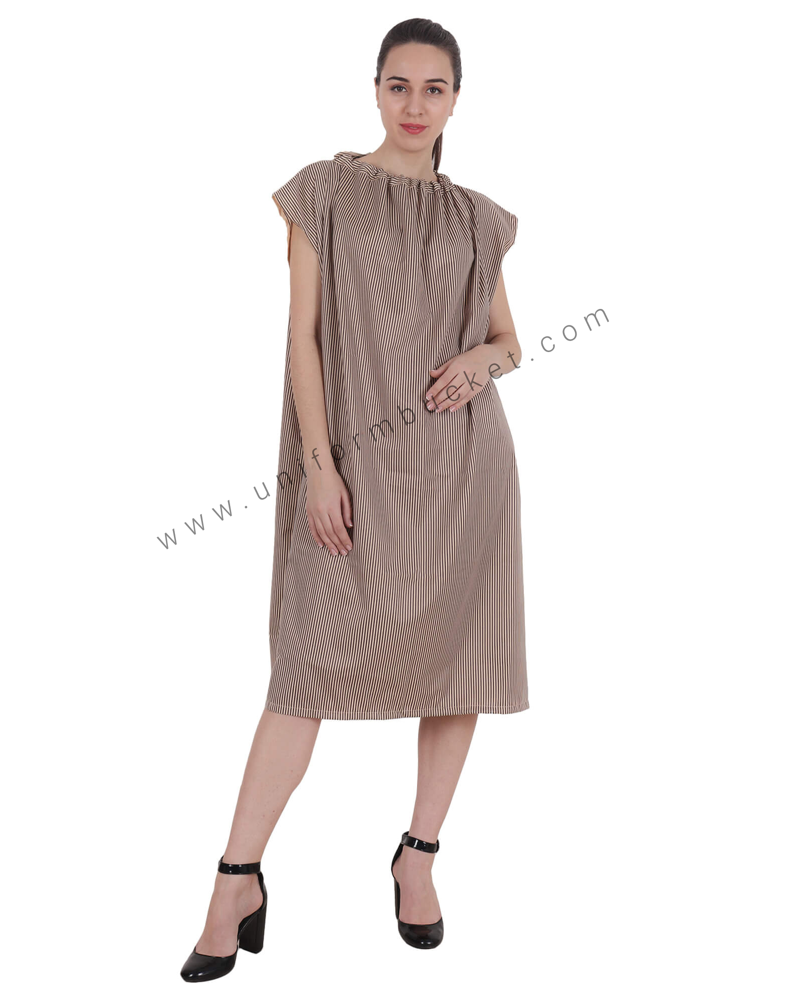 Brown Beauty Gown For Spa, Salon view 1