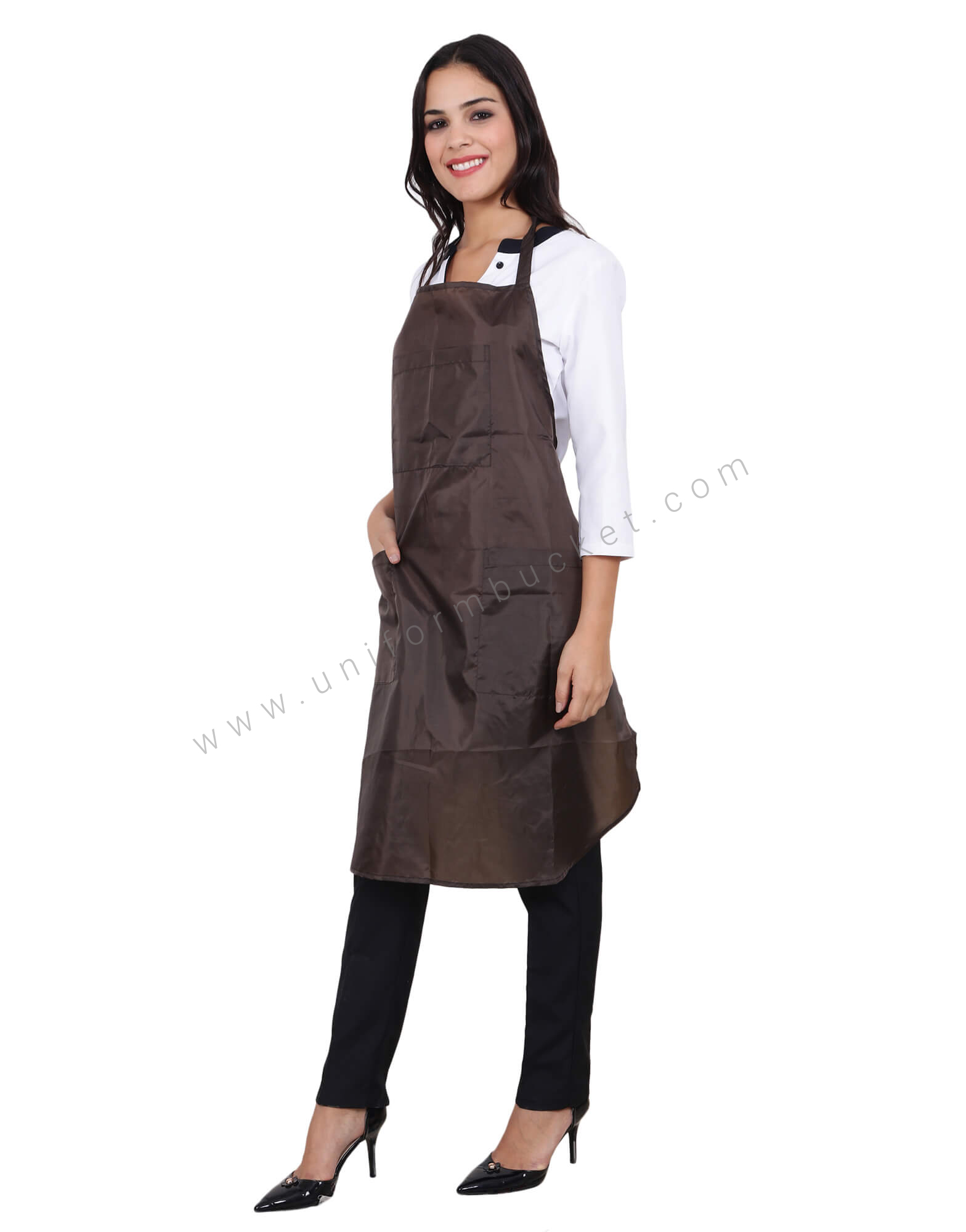 Brown Salon Bib Apron thumbnail 3
