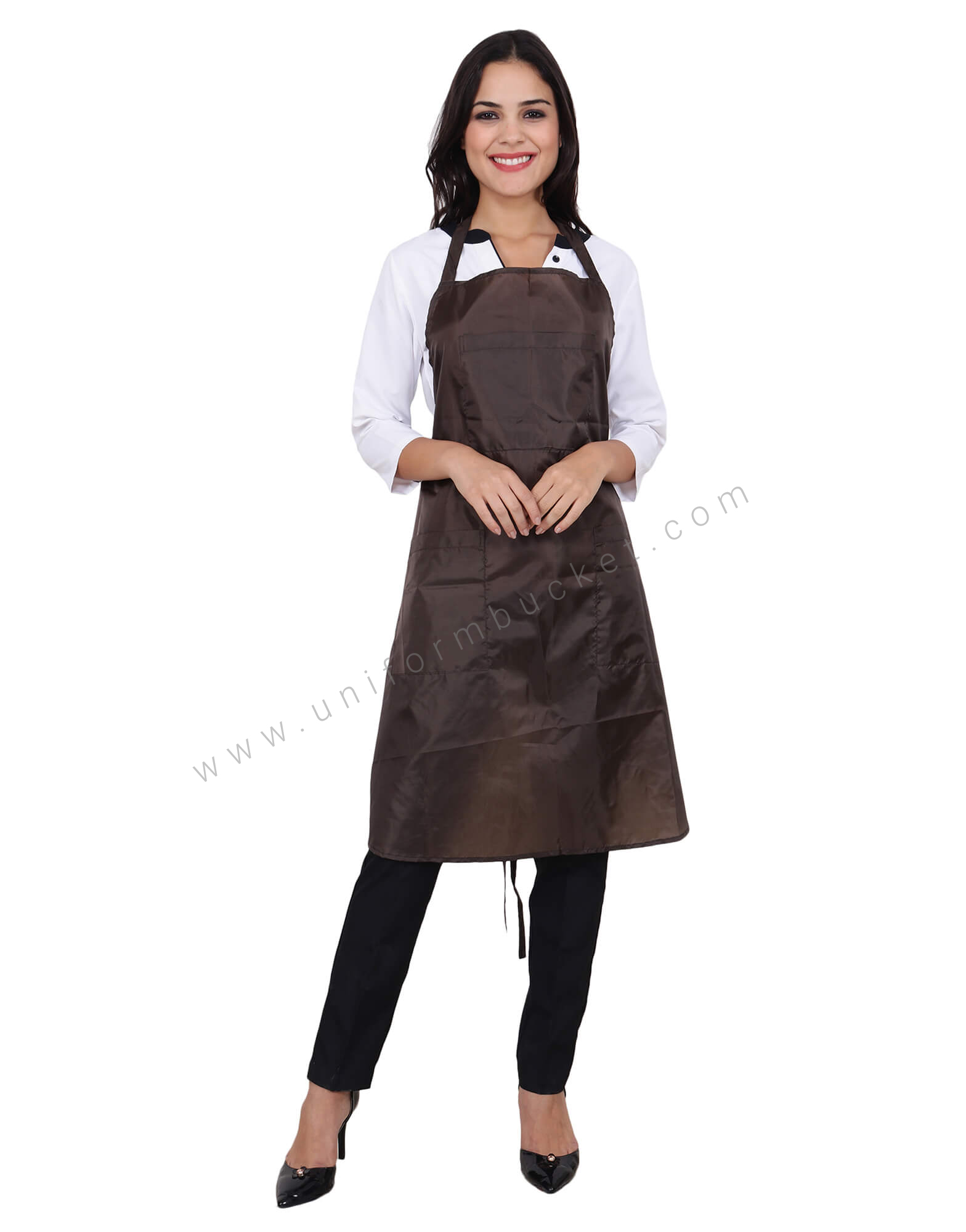Brown Salon Bib Apron thumbnail 2