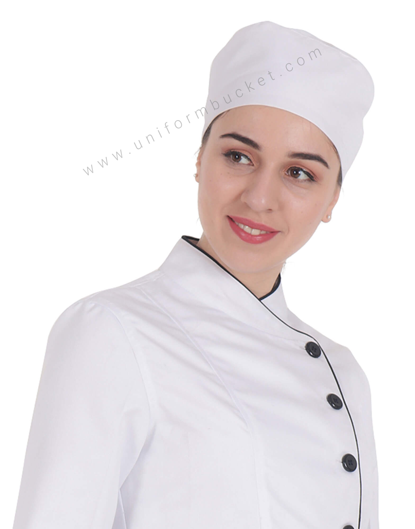 Chef Bandana cap in White view 1