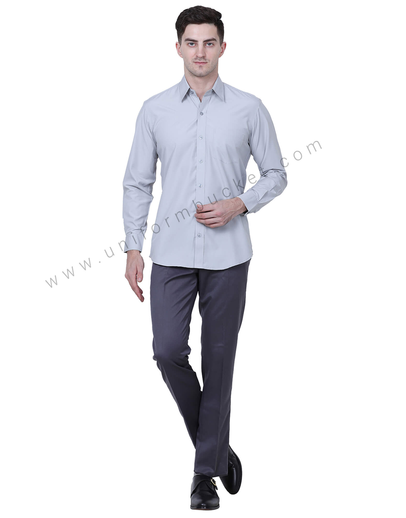 Classic Plain Grey Shirt view 1