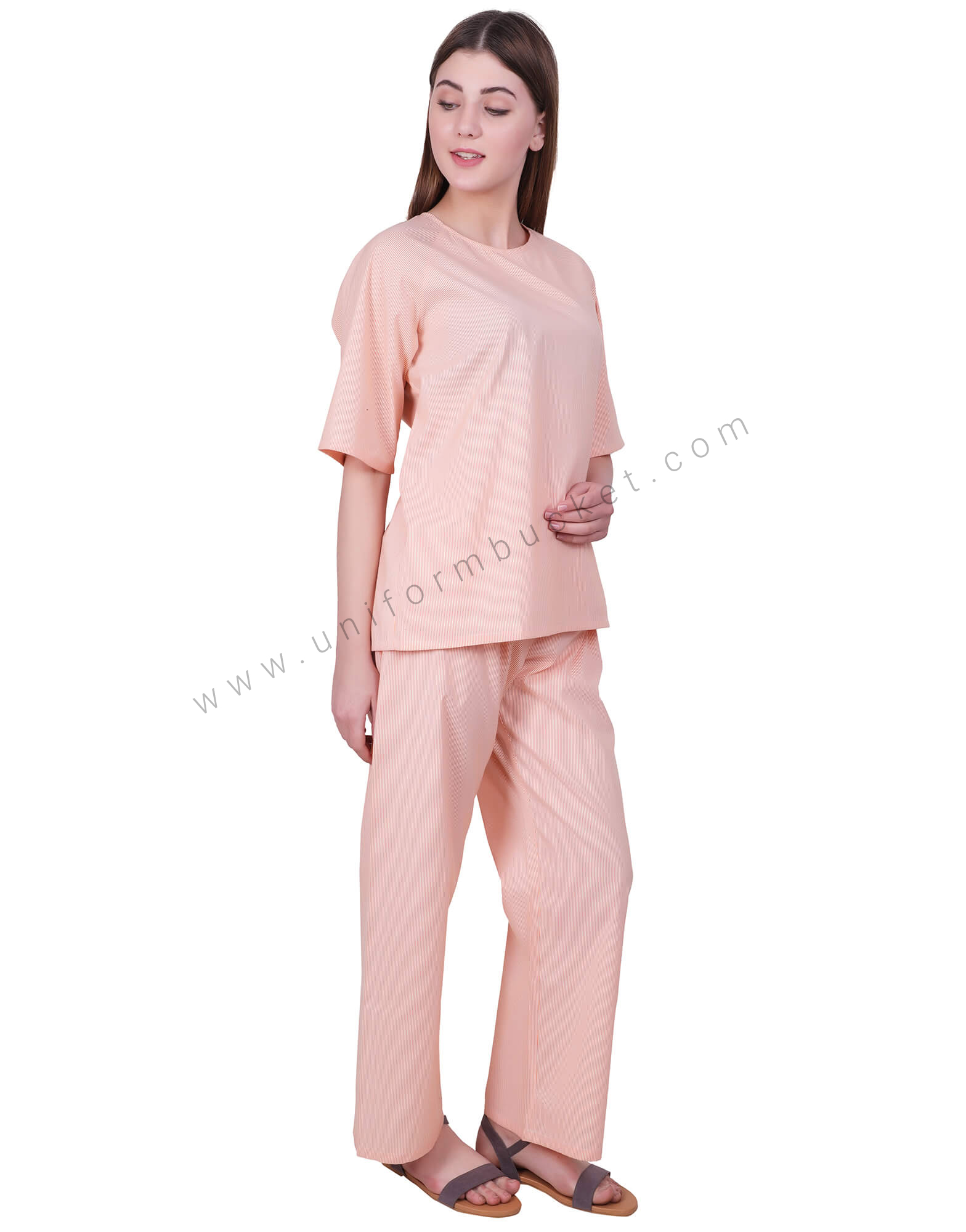 Orange Lining Tunic With Back Opening thumbnail 3