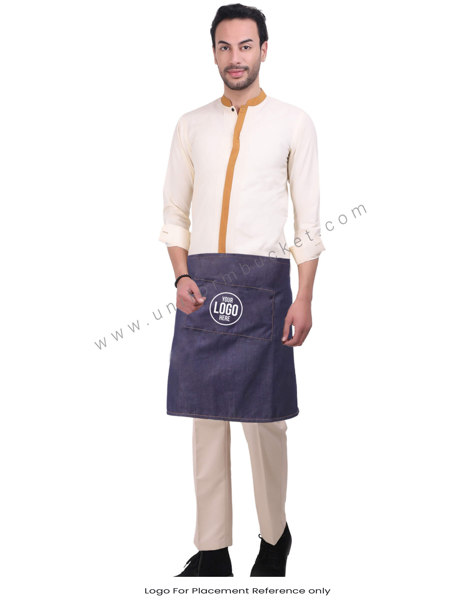 Dark Blue Denim Waist Apron thumbnail 3