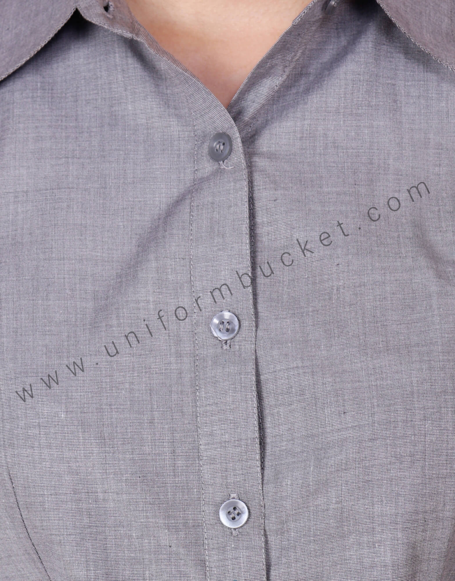 Grey Fil a Fil 3/4th Sleeve Formal  Shirt thumbnail 3