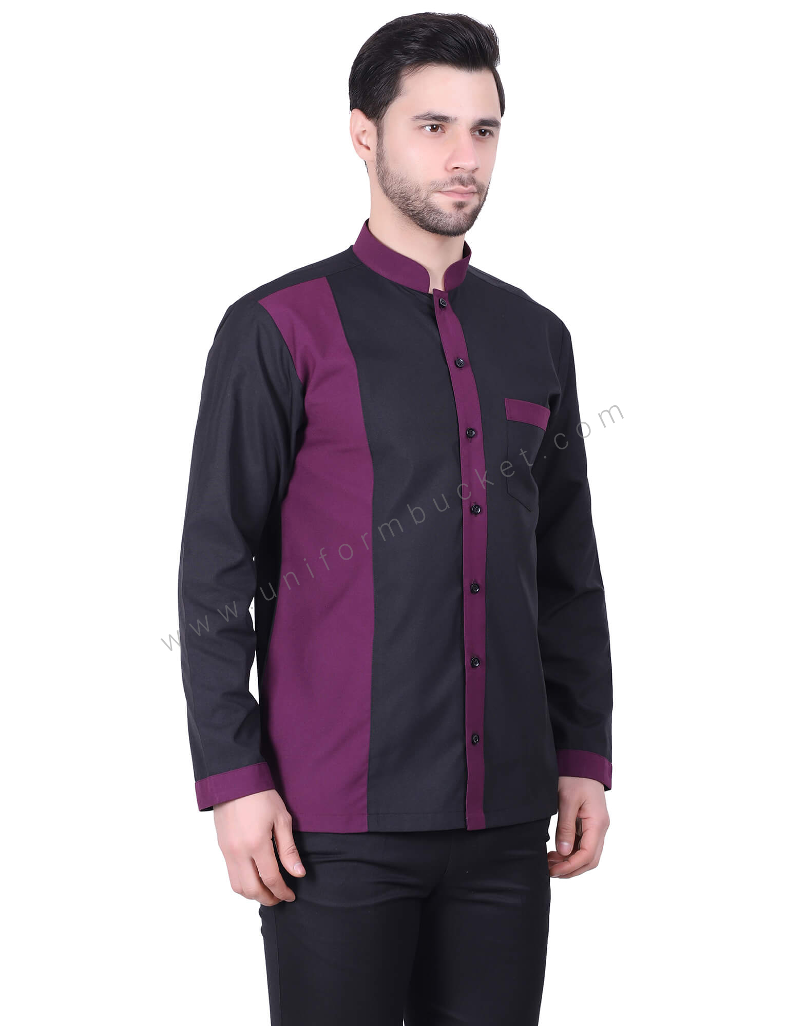 Designer Black and Magenta Shirt thumbnail 2