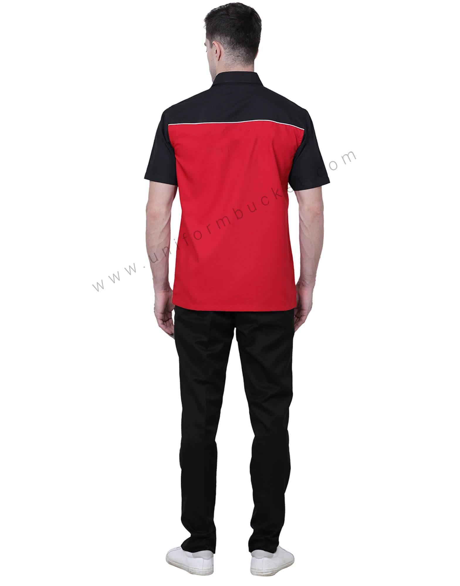 Designer Red And Black Shirt thumbnail 4