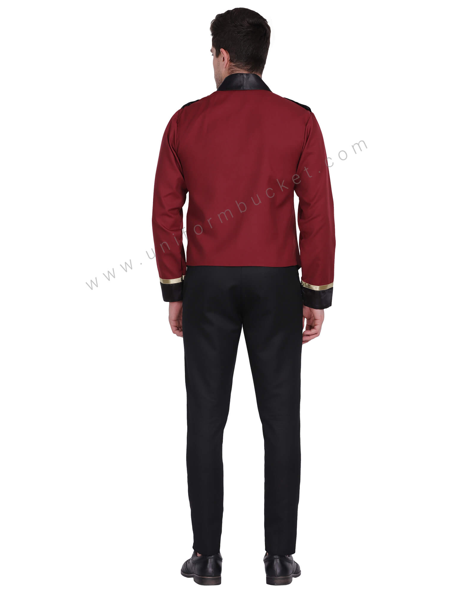 Doorman Uniform Maroon Jacket With Tuxedo Collar thumbnail 4