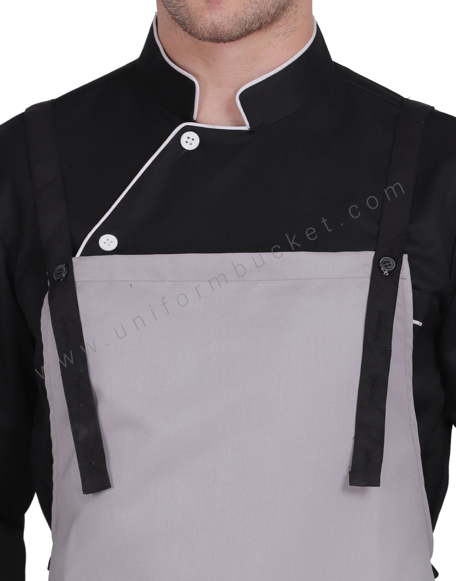 Double Adjustable  Stripes Chef Apron thumbnail 4
