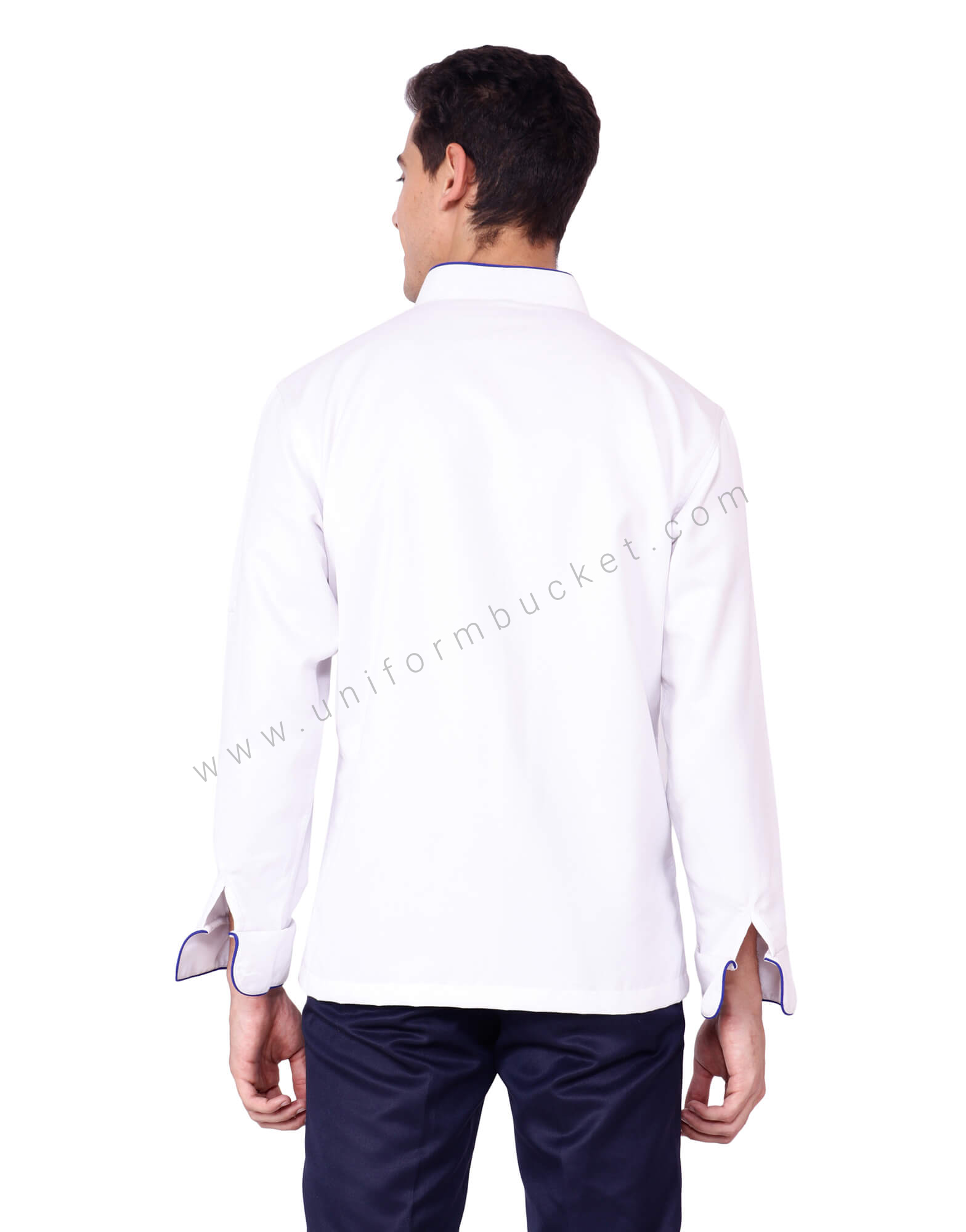 Light Weight White Chef Coat thumbnail 2