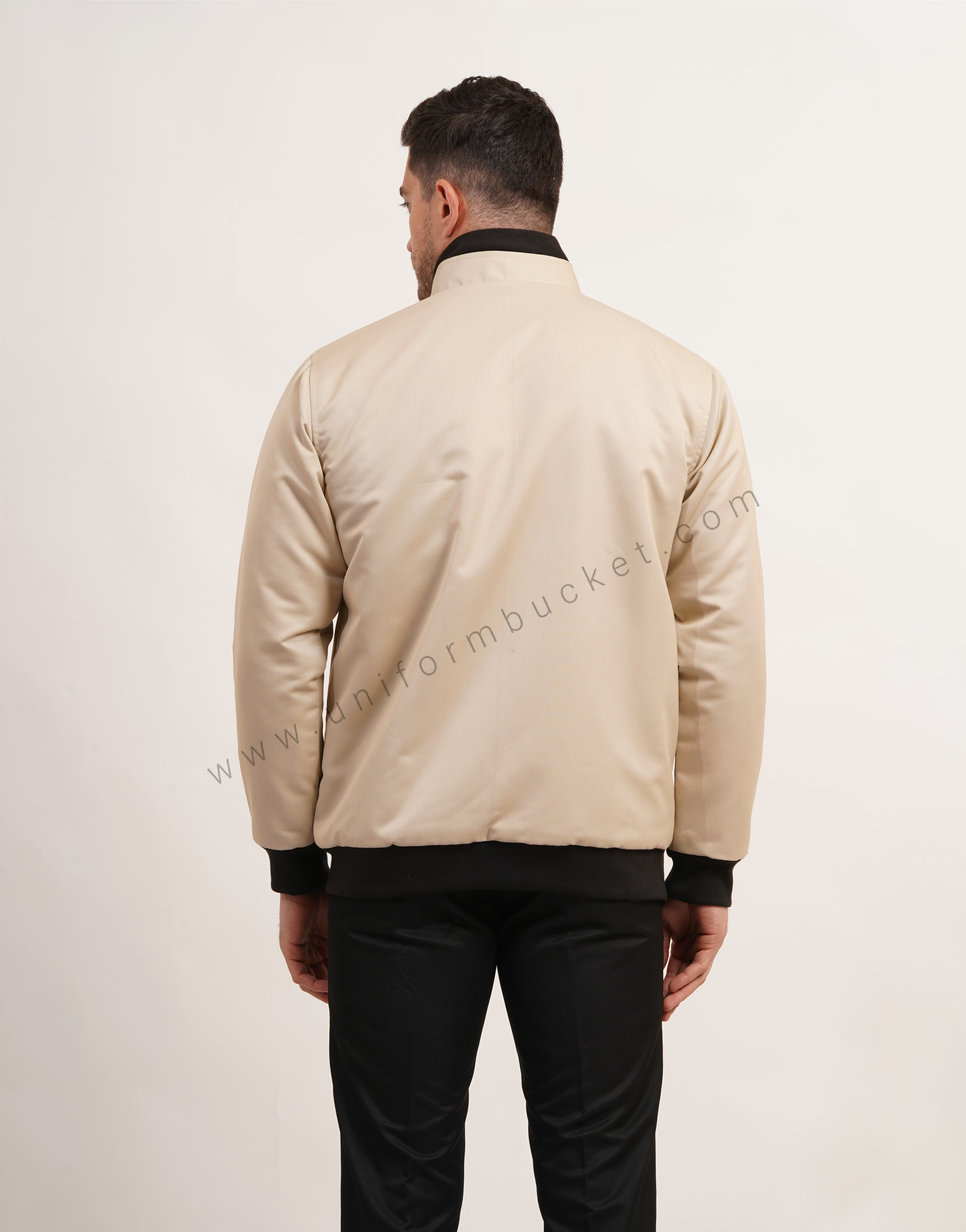 double collar with shoulder plate designer jacket thumbnail 6