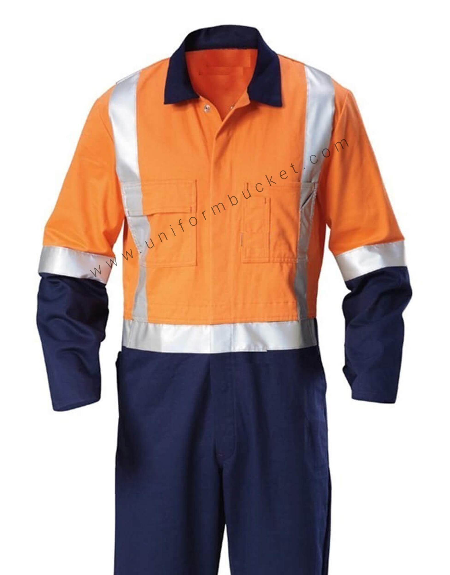 Orange and Blue Overall with Reflector view 1