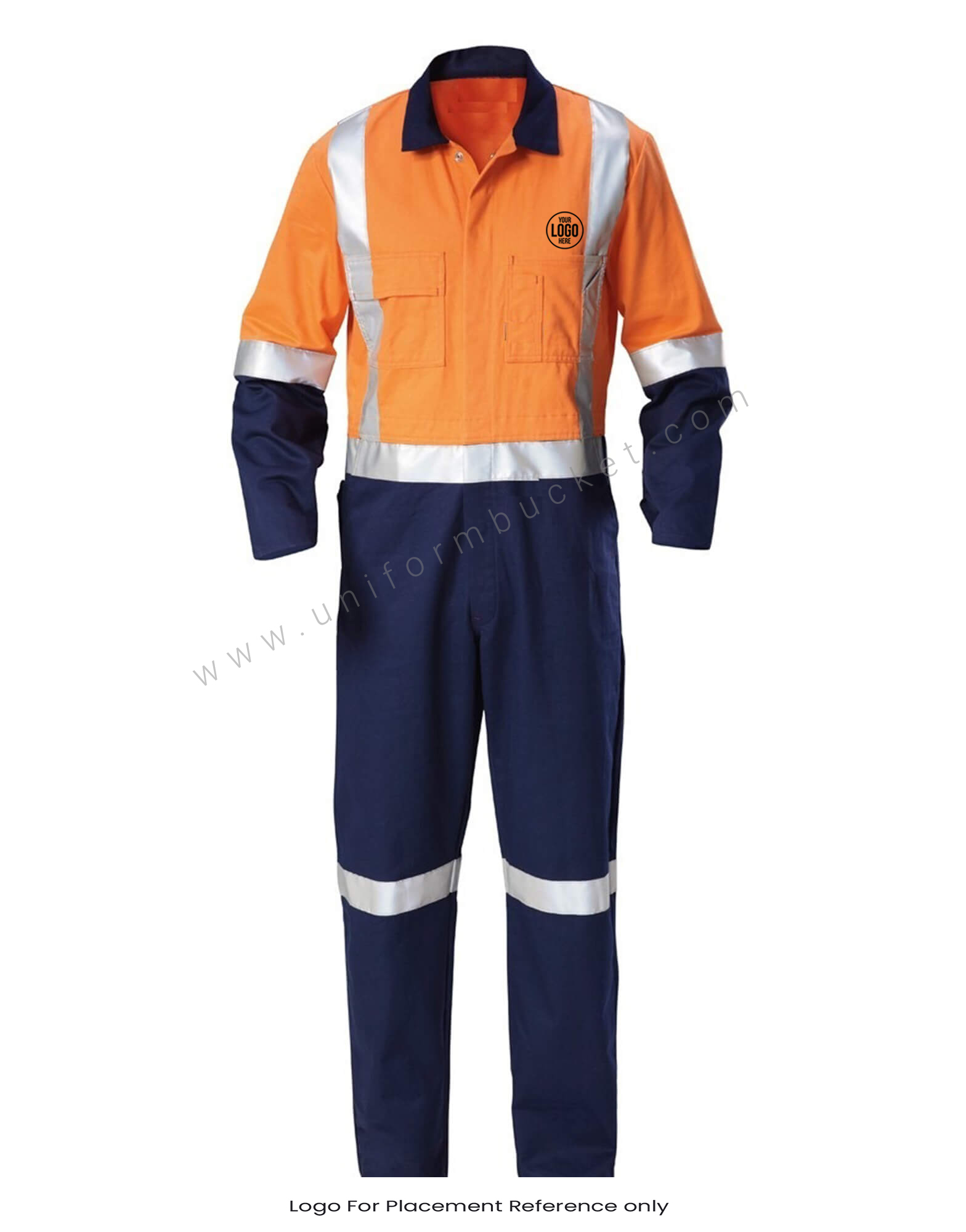 Orange and Blue Overall with Reflector thumbnail 3