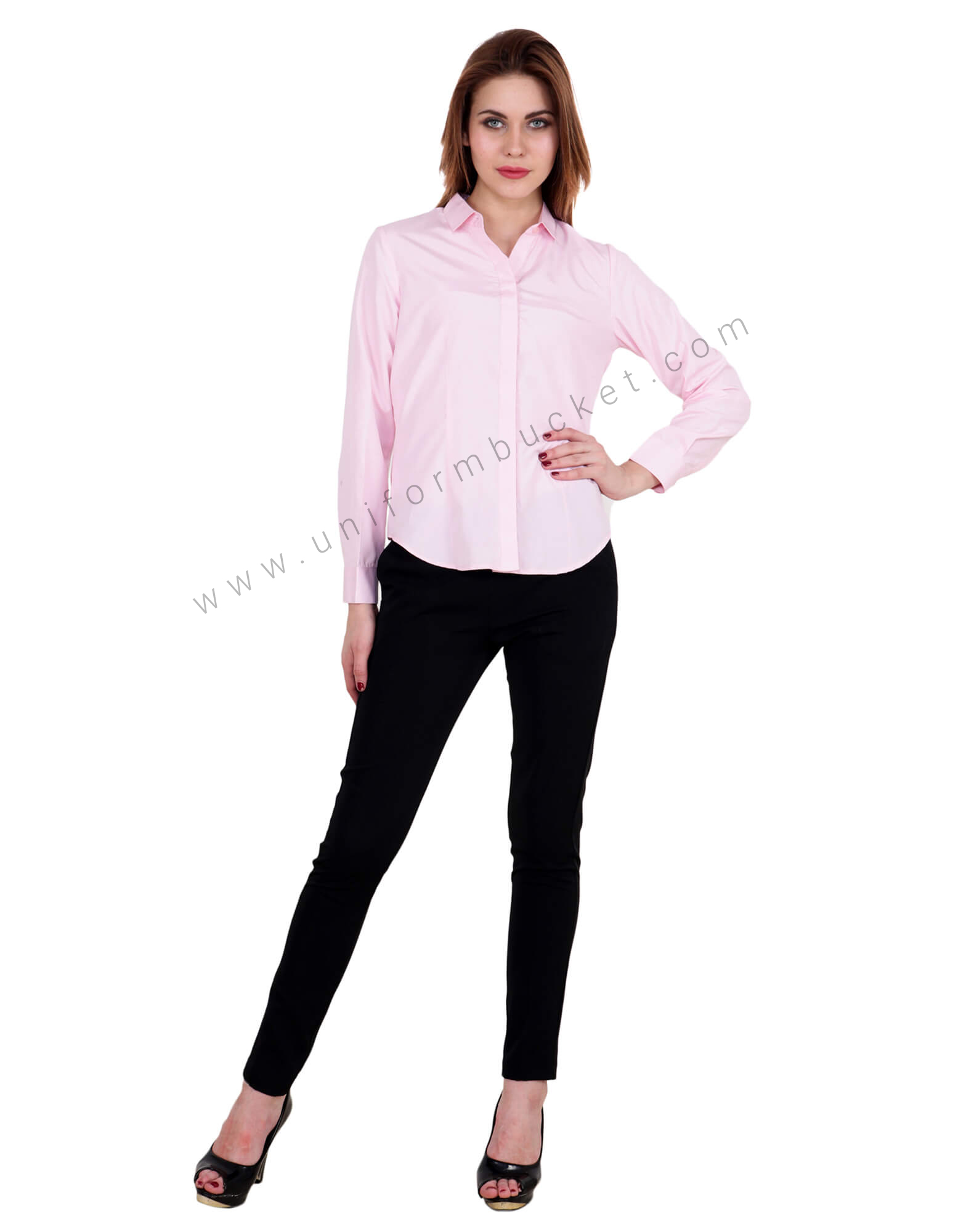 Baby Pink Full Sleeves Shirt thumbnail 3