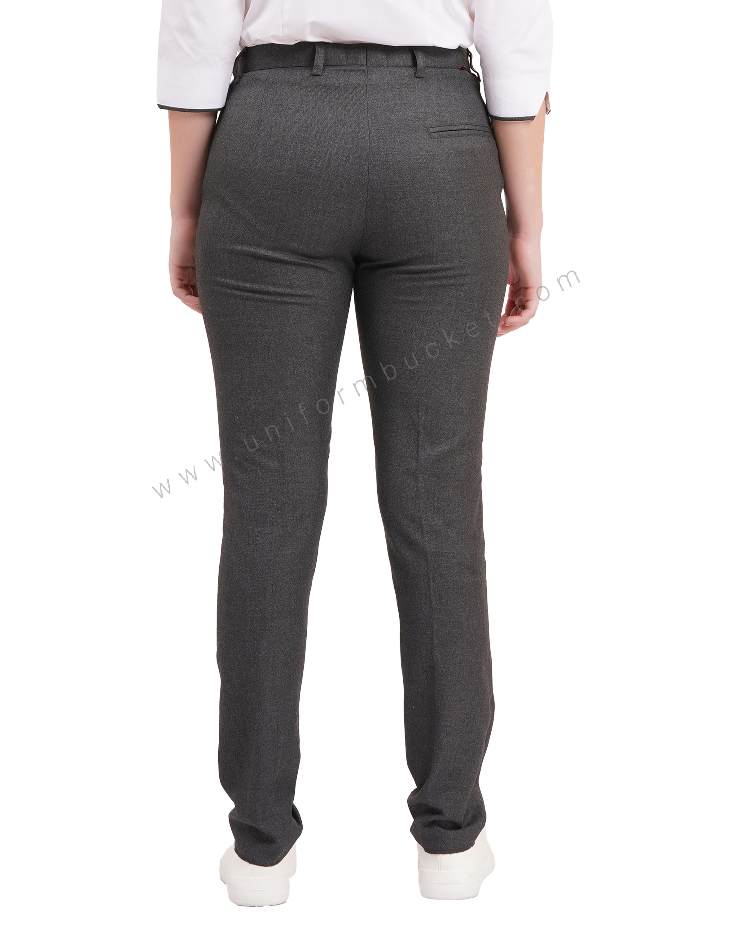 female  huy worsted grey formal trouser thumbnail 4