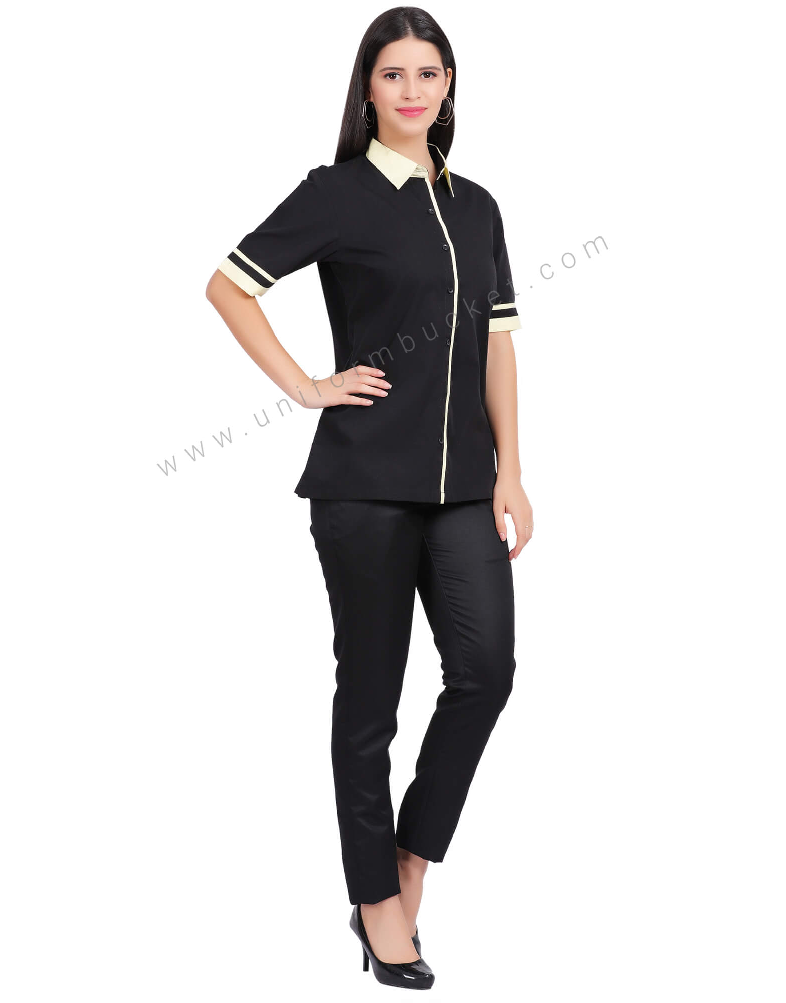 FEMALE SHIRT WITH PISTA TRIM view 4