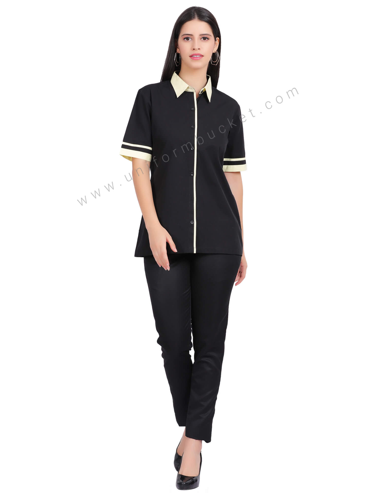 FEMALE SHIRT WITH PISTA TRIM view 3