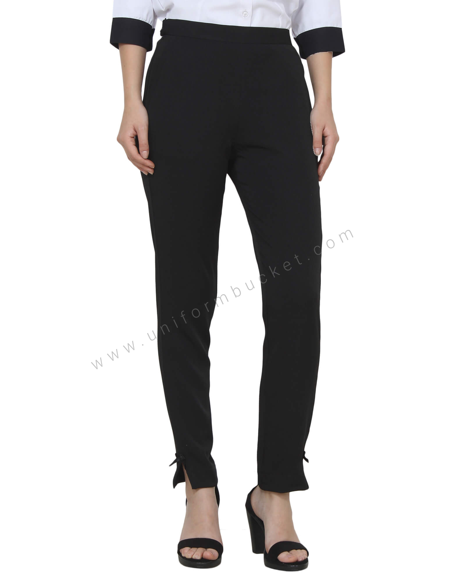 Classic Work Wear Trouser With Bottom Slits thumbnail 2