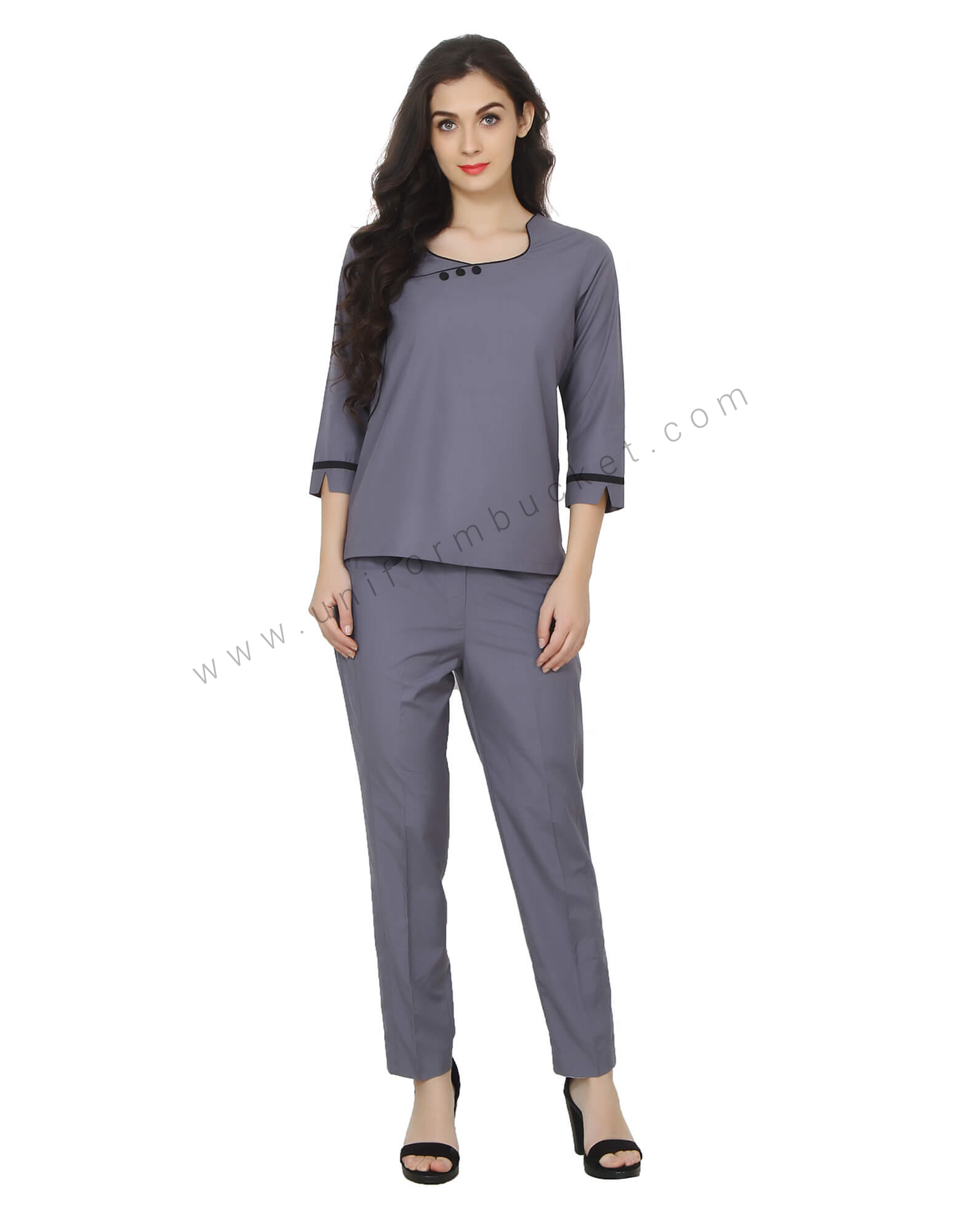 Formal Grey Trouser With Front Zip thumbnail 4