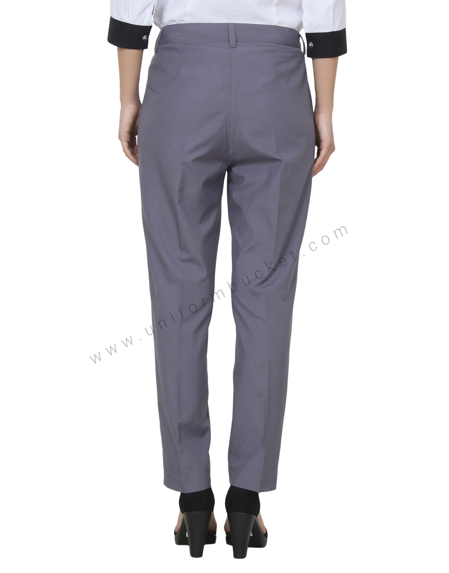 Formal Grey Trouser With Front Zip thumbnail 3
