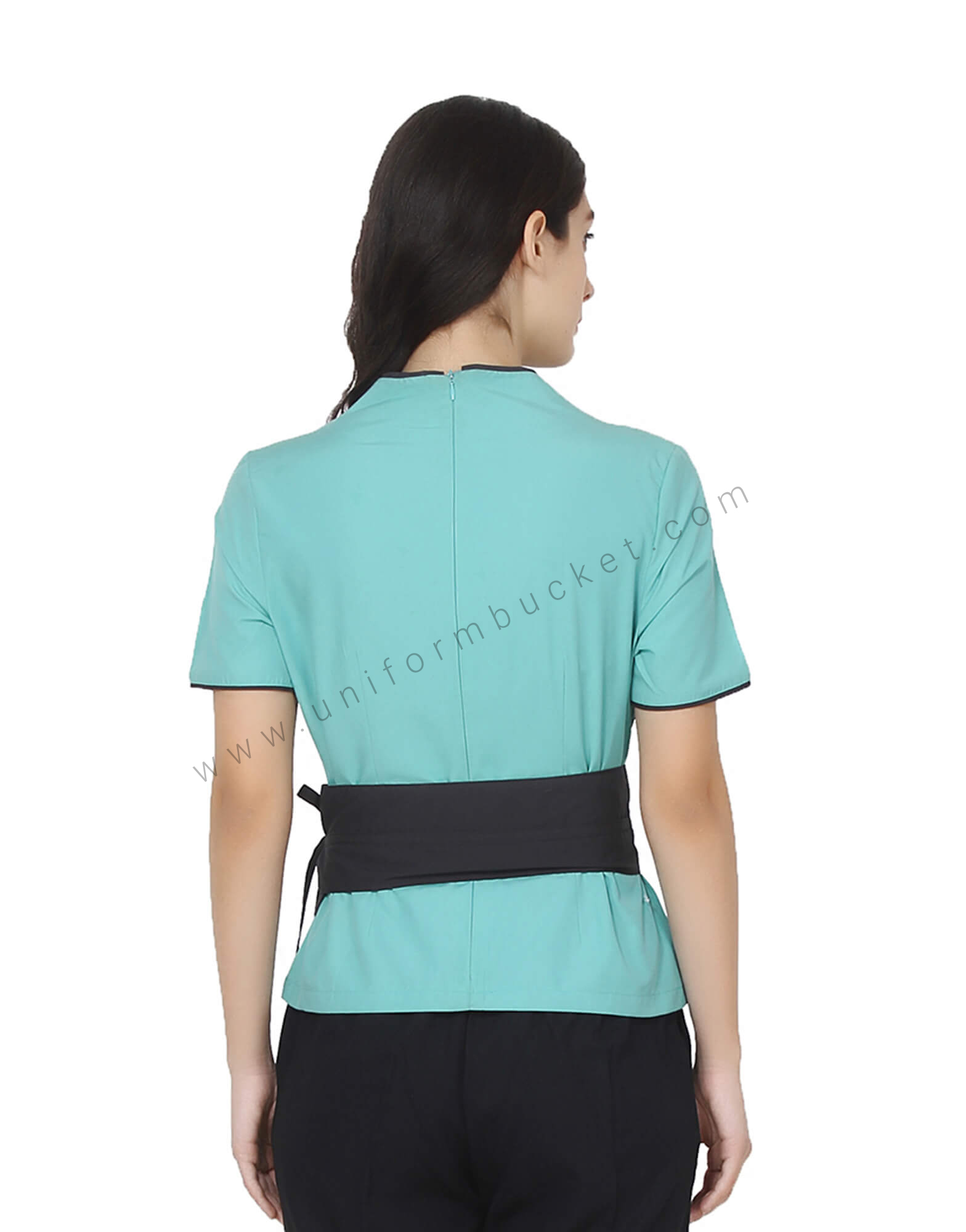 Sea Green Top With Broad String Belt thumbnail 3