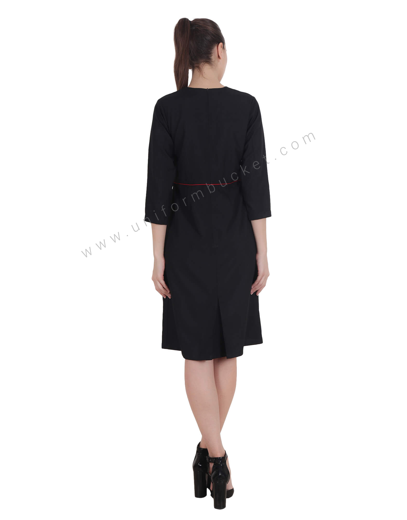 Knee Length Dress with Back Slit view 1