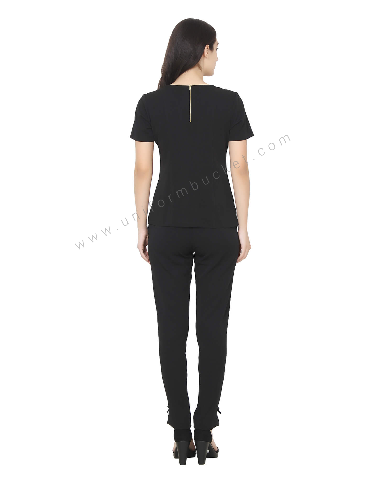 V Neck Formal Top With Back Zip thumbnail 4