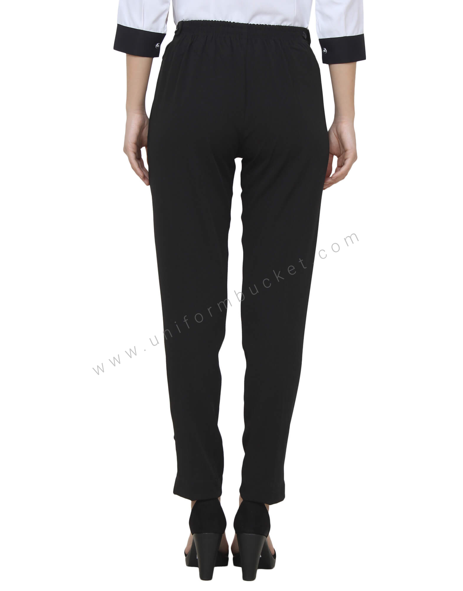 Side Zipper  Trouser With  Bottom 3 Buttons thumbnail 3