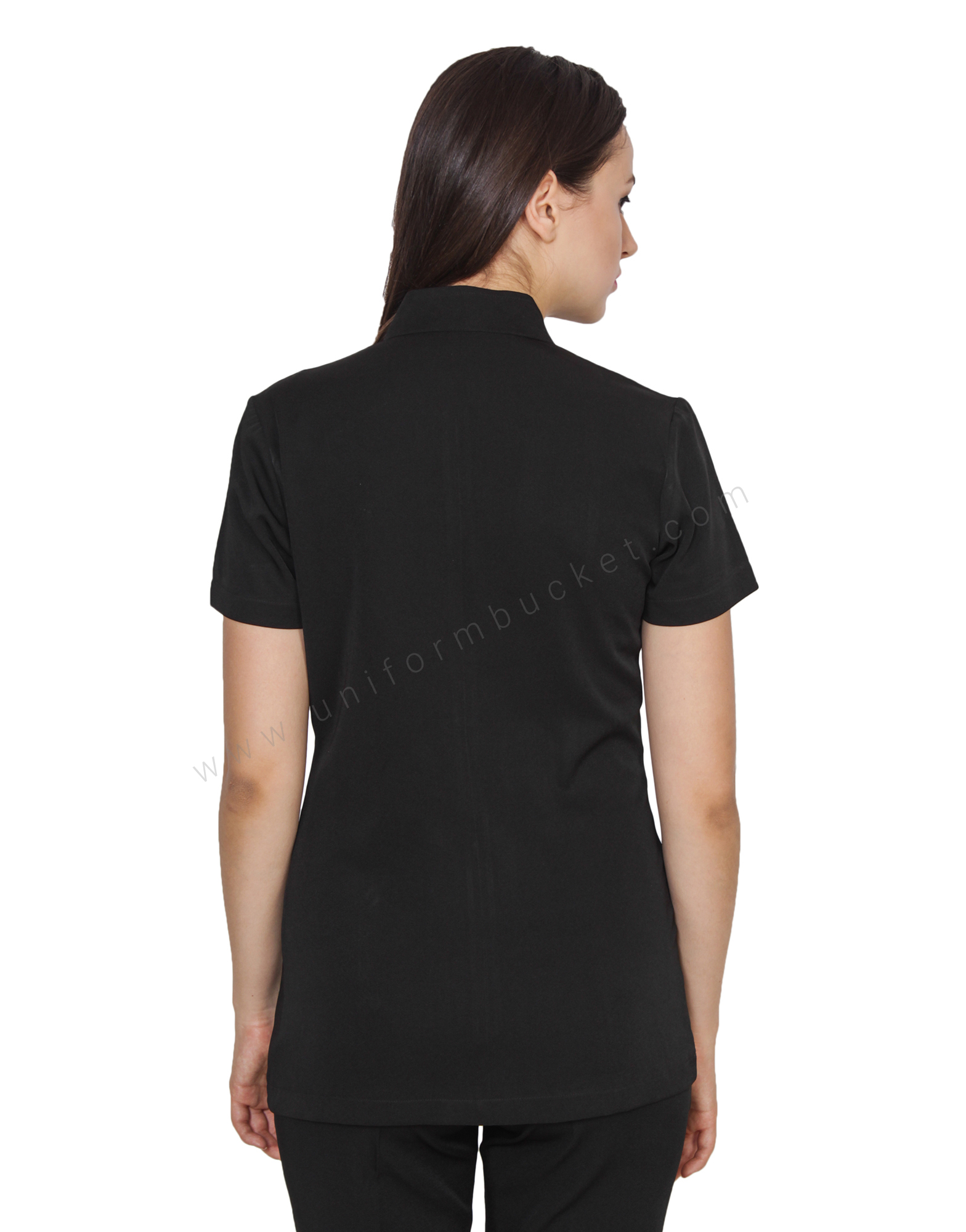 Black Tunic With 3 Button Opening view 1