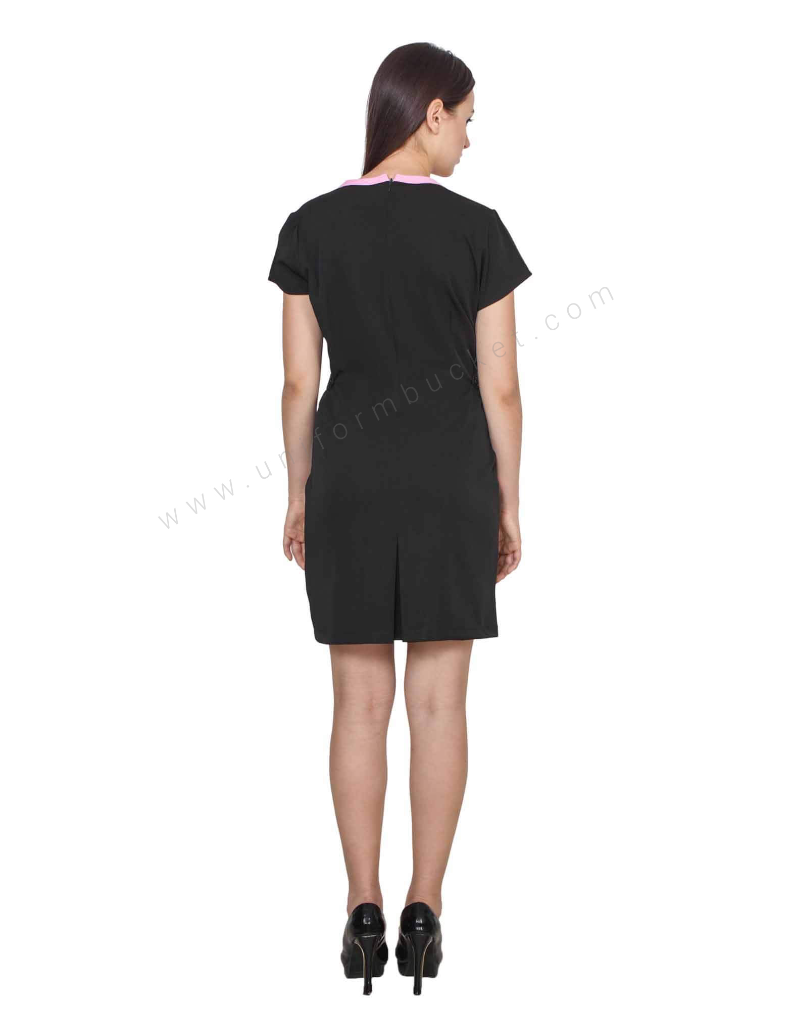 Knee Length Formal Pink Tone Dress thumbnail 2