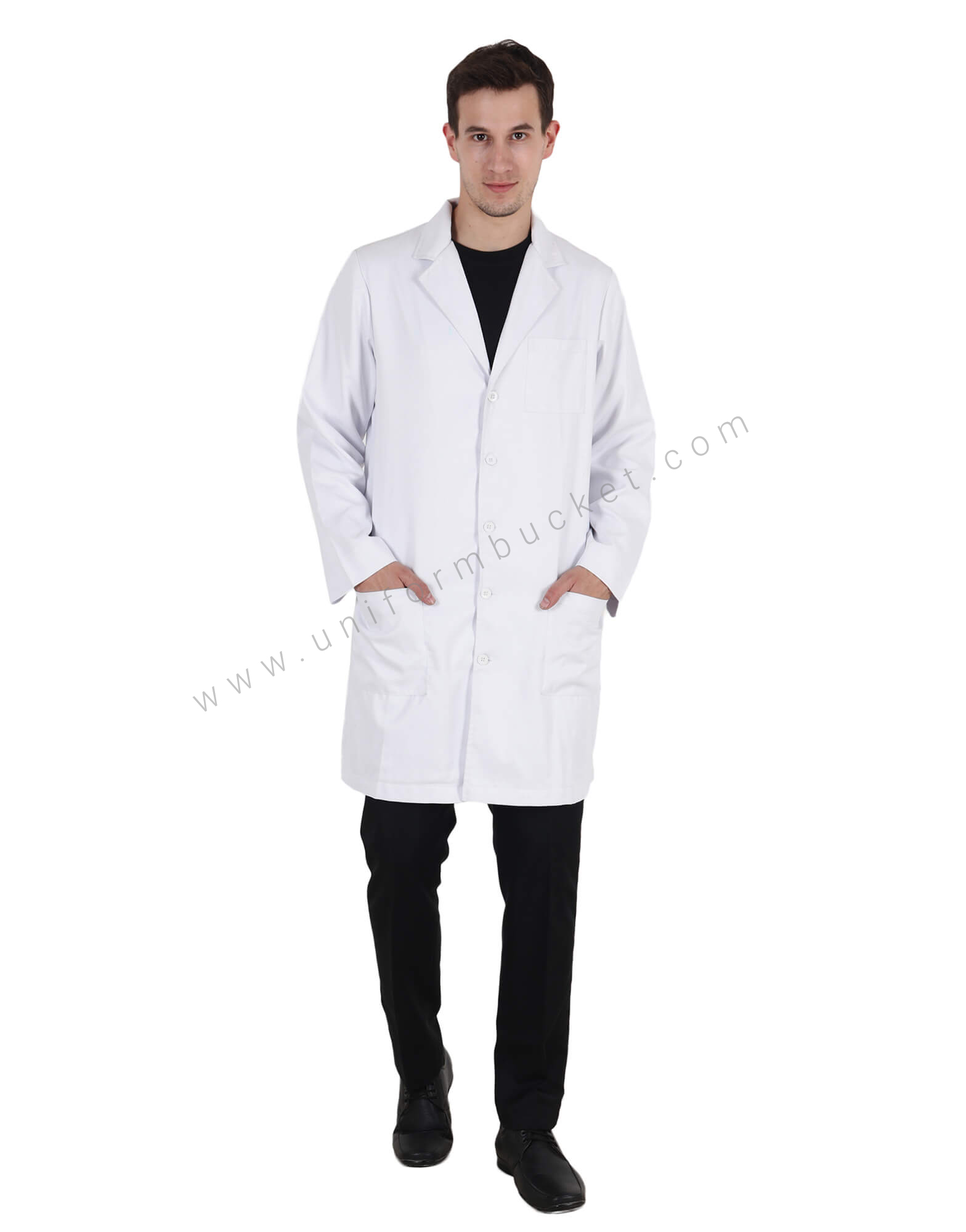 Full Sleeve Back Adjuster Lab Coat For Male thumbnail 3